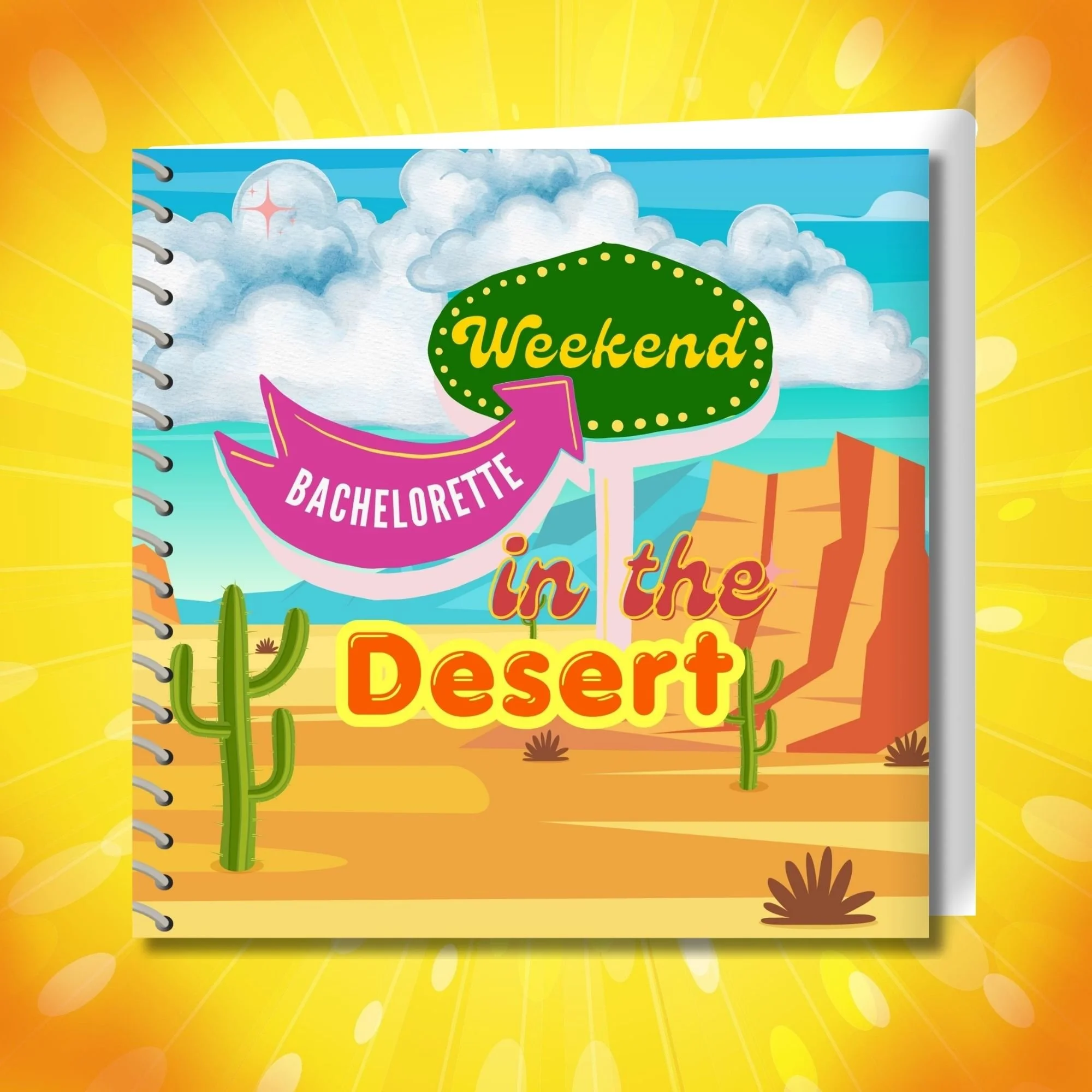 Bachelorette Weekend Desert Trip Classic Memory Book