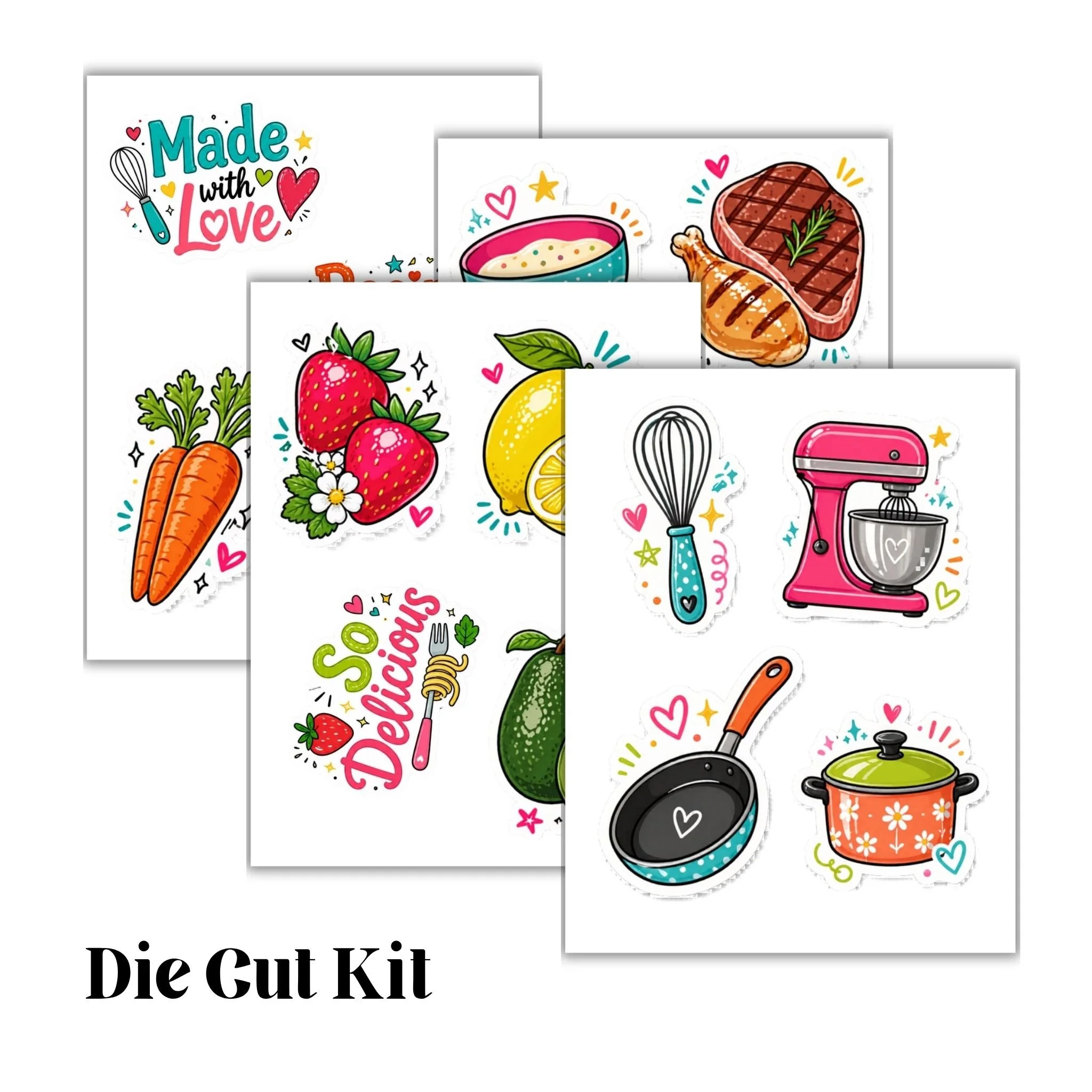 Recipe Scrapbook Die Cut Pack