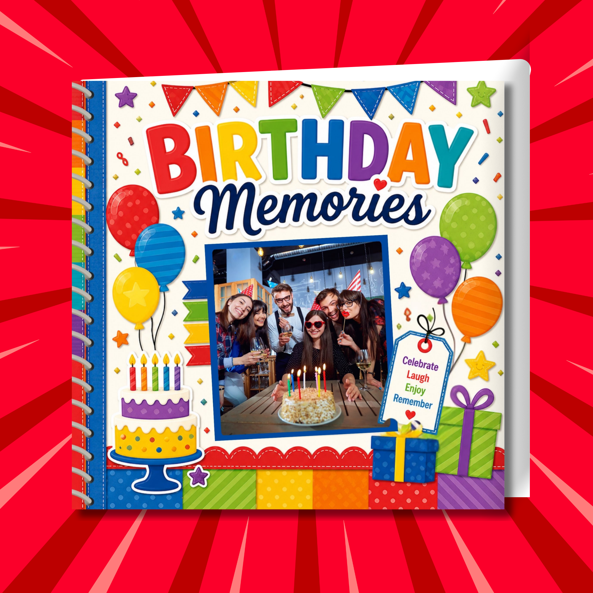 Birthday Memories Memorette Personalized Scrapbook