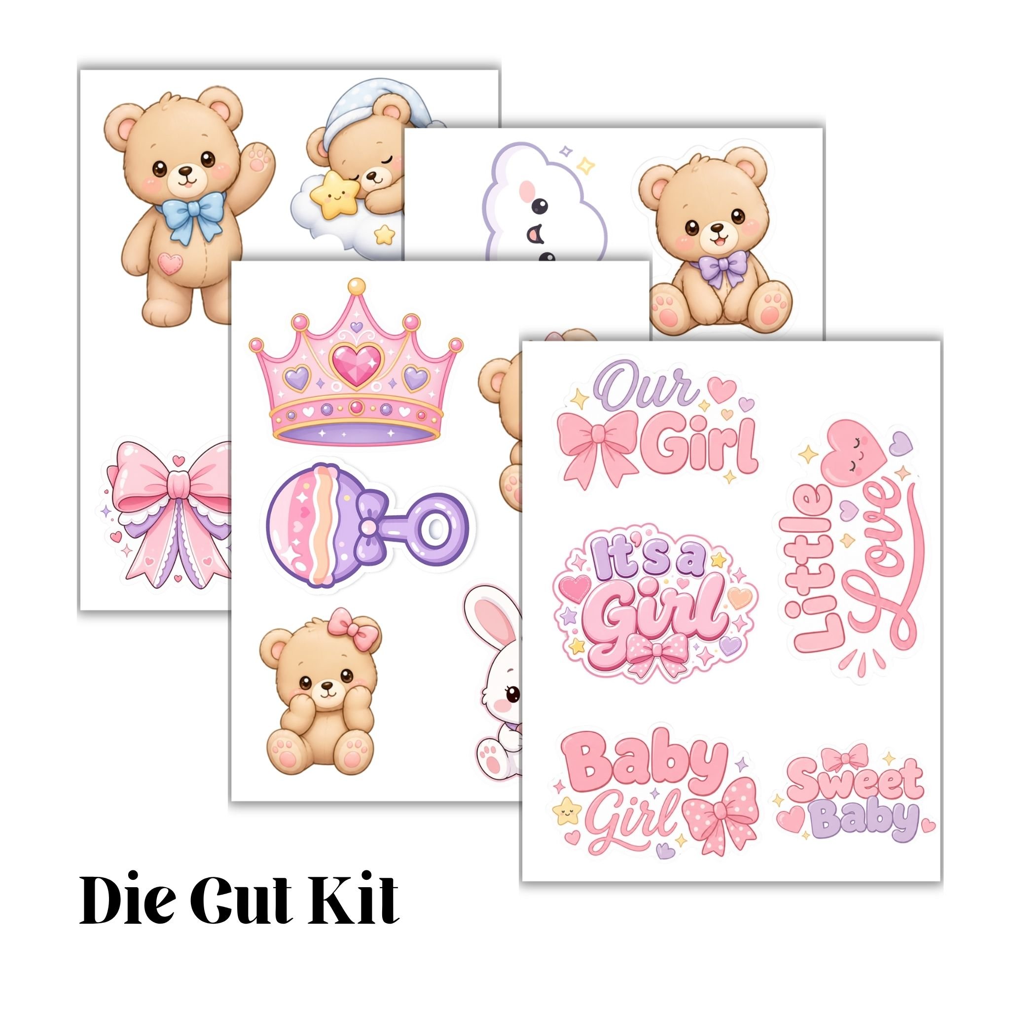 It's A Girl! Die Cut Pack