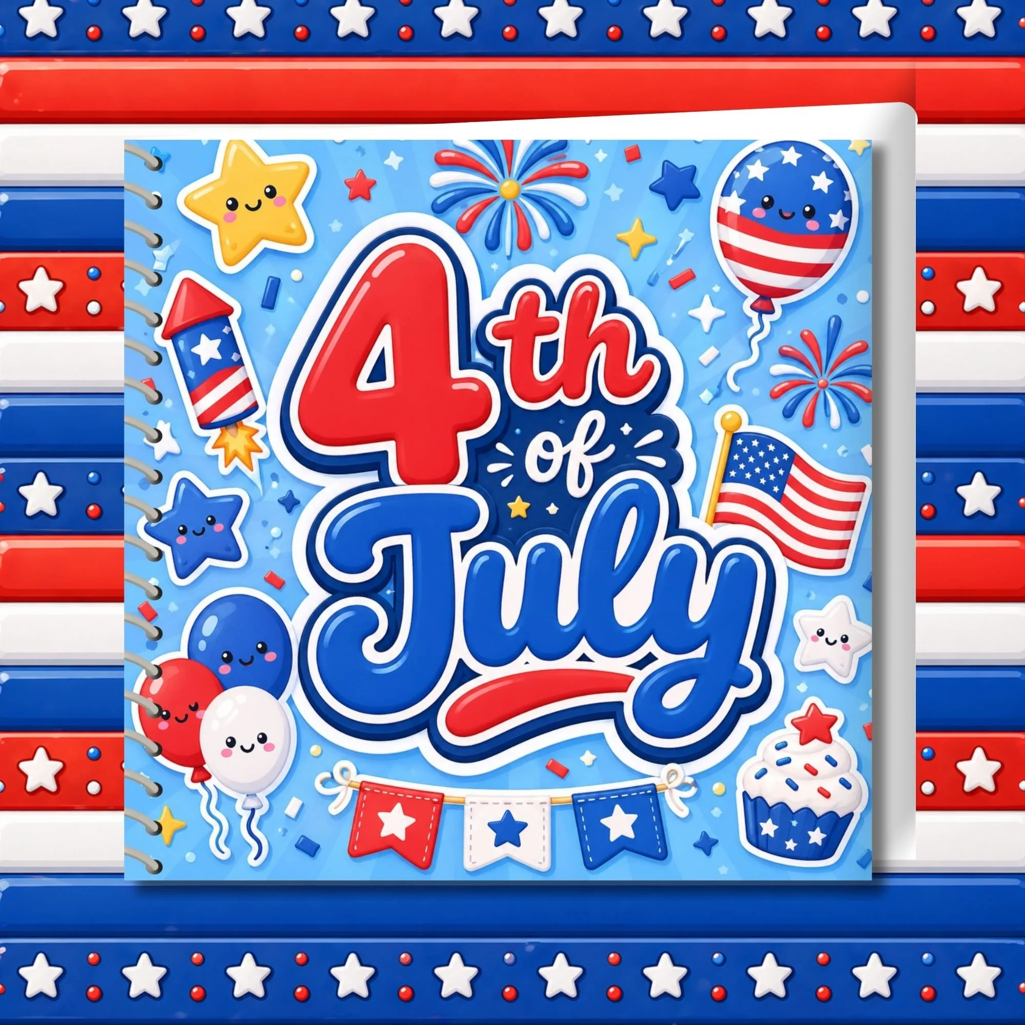 4th of July Memorette Classic Scrapbook