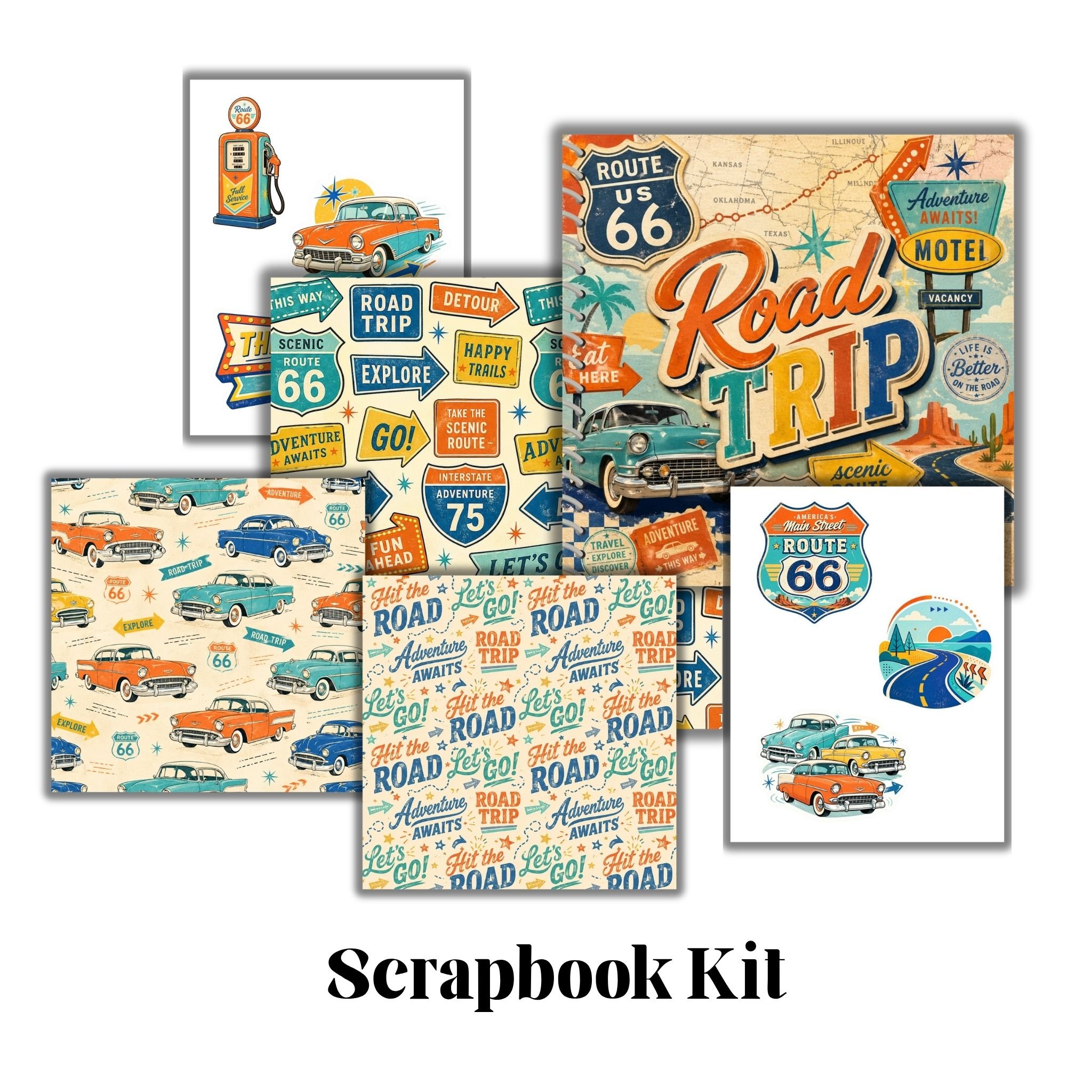 Road Trip Scrapbook Kit