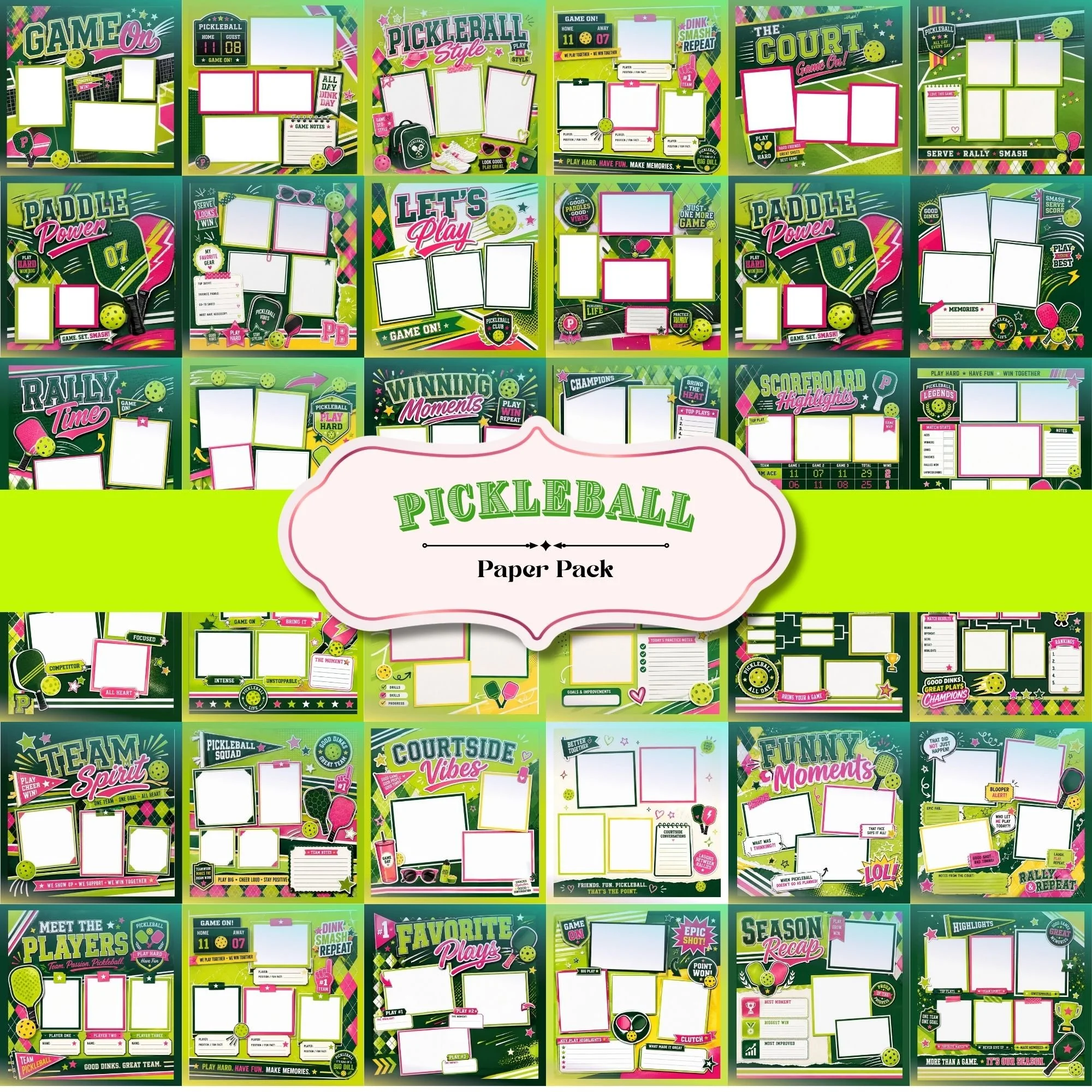 Pickleball Layout Pack