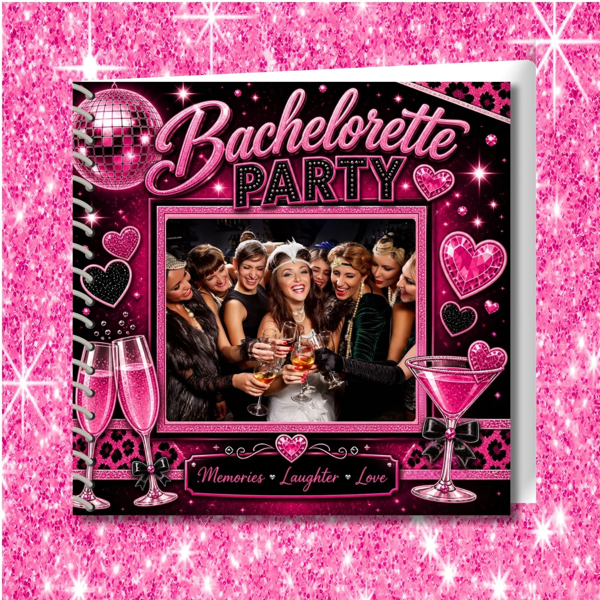 Bachelorette Party Night Out Personalized Scrapbook