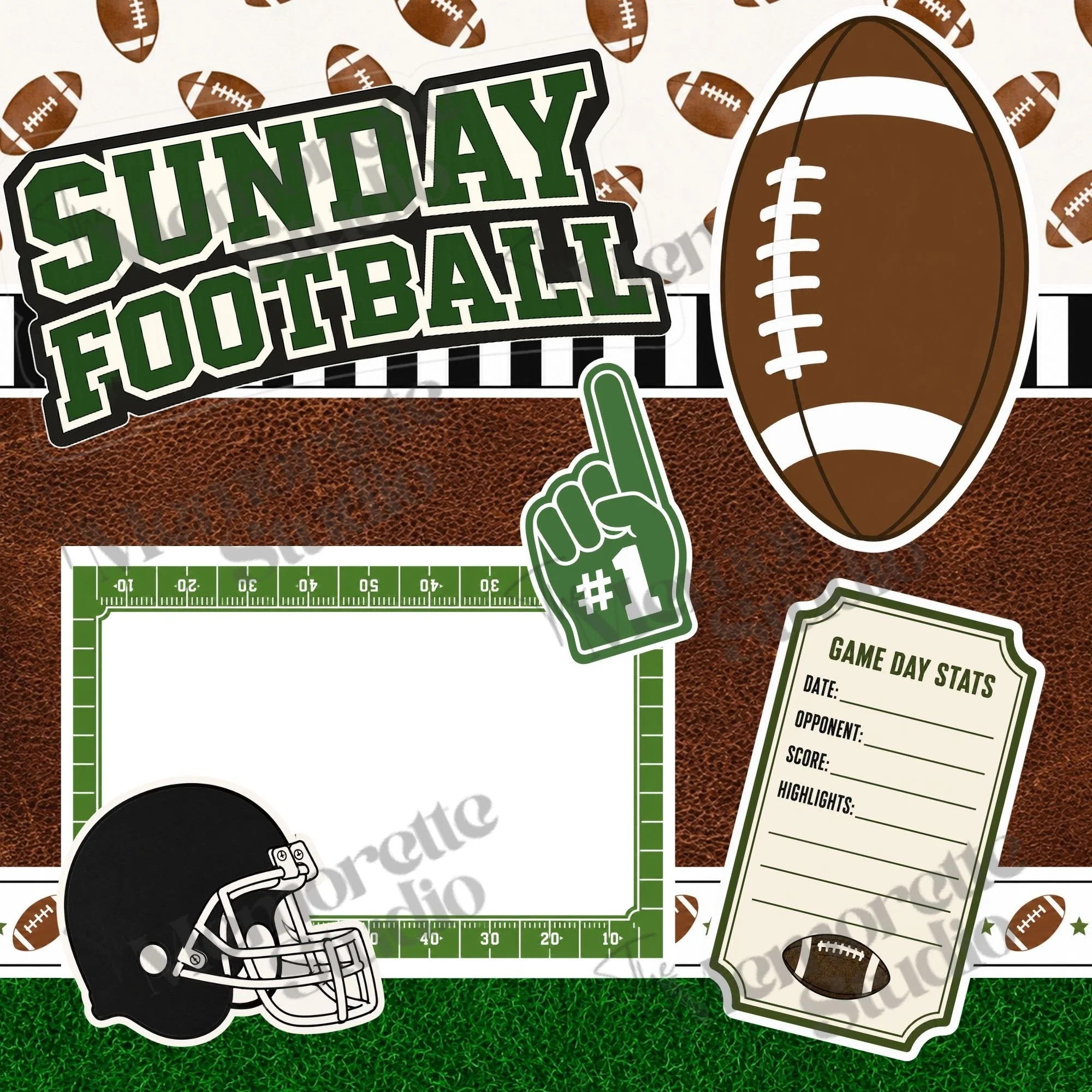 Sunday Football Page Kit