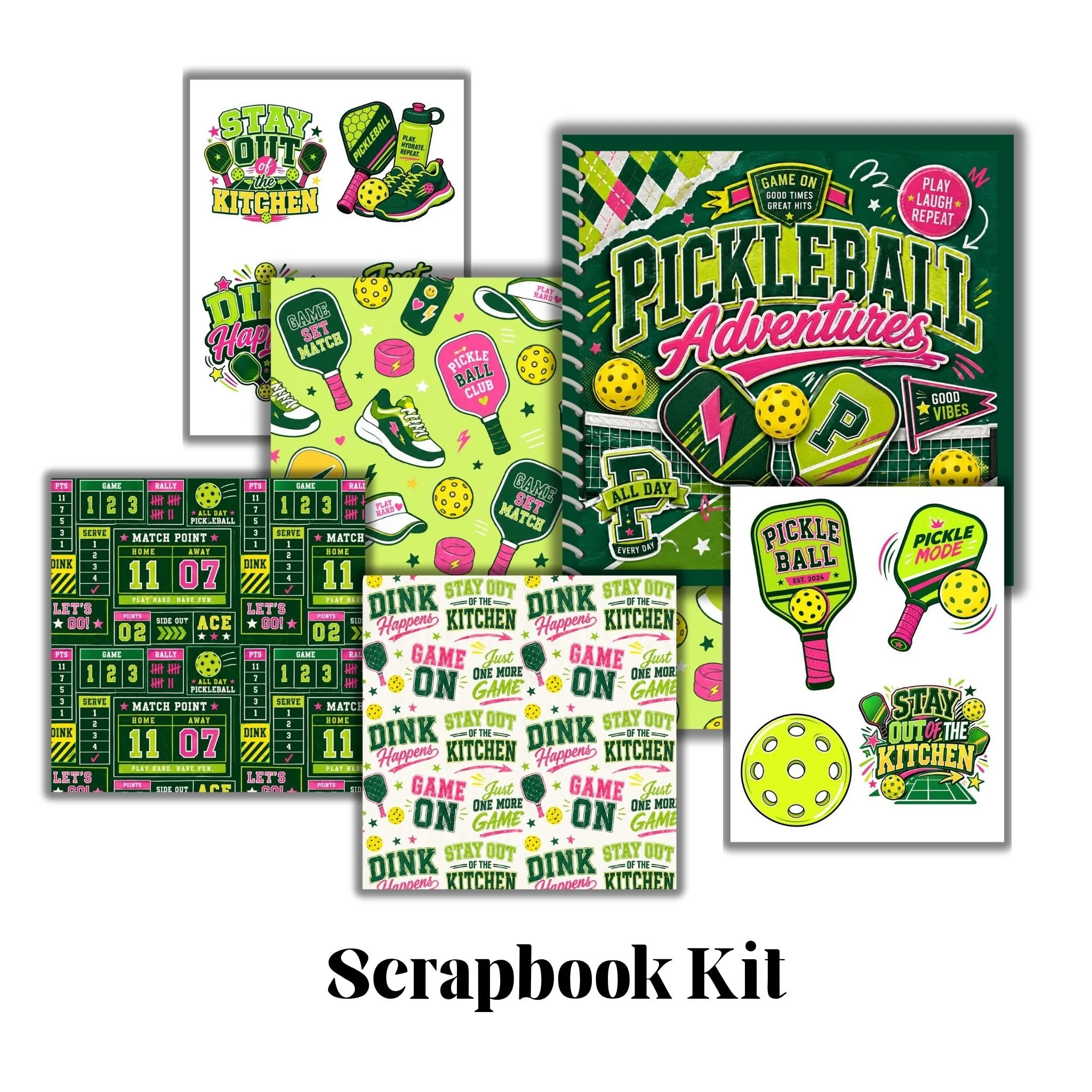 Pickleball Scrapbook Kit