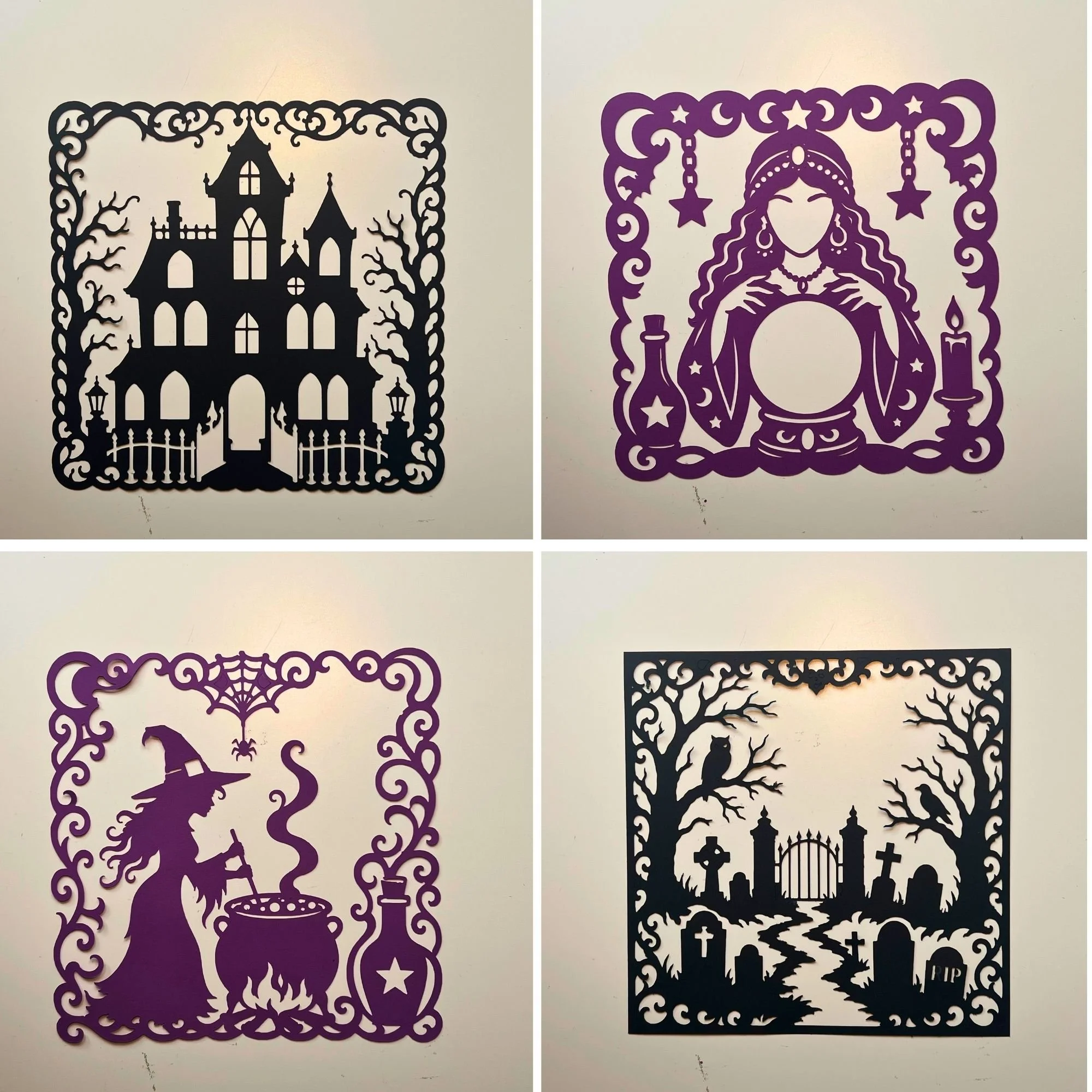 Halloween Doily Cut-Out Embellishments