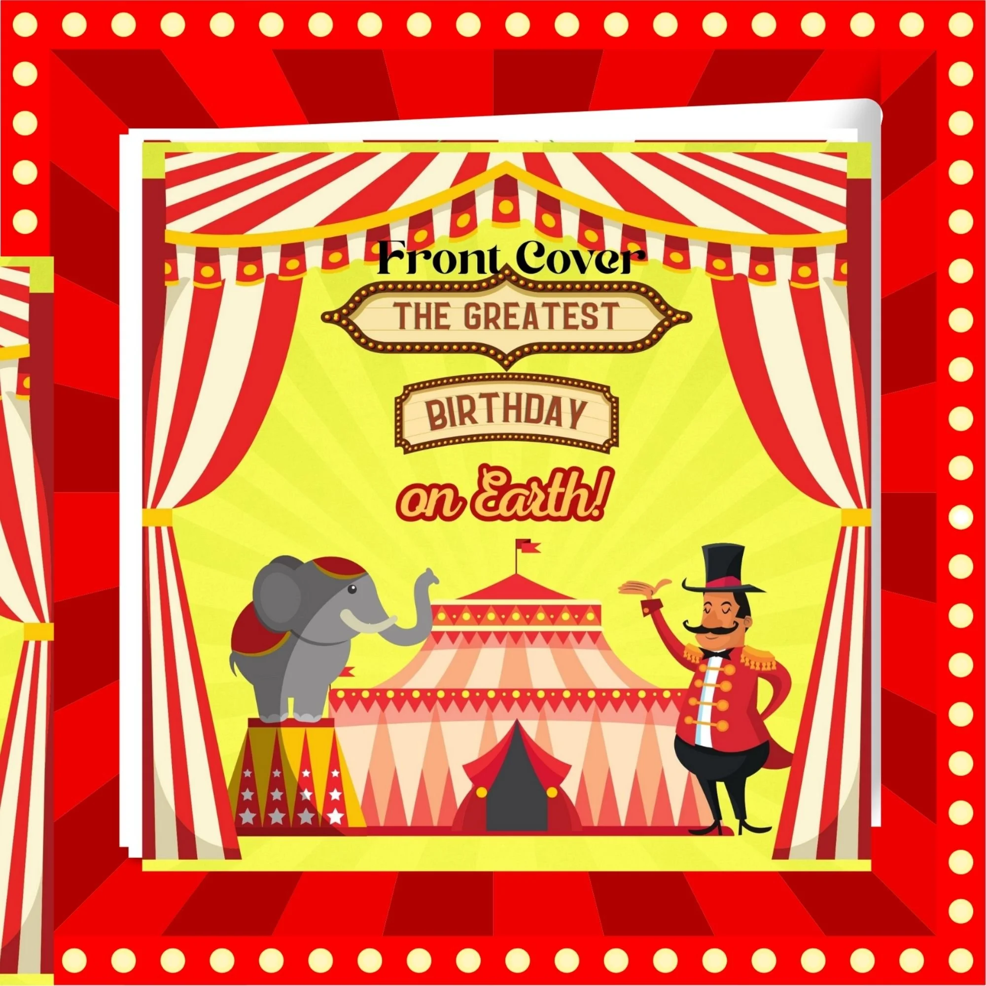 Circus Birthday Memorette Classic Memory Book