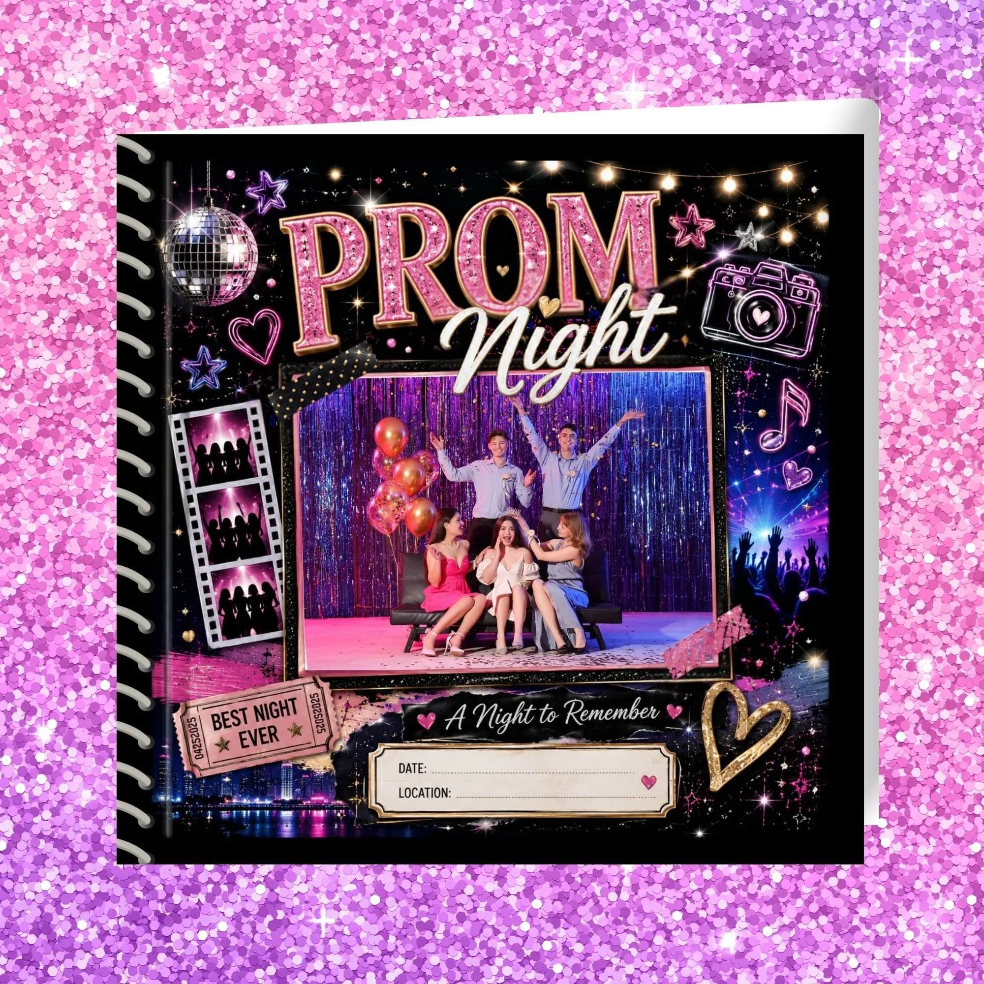 Prom Night Memorette Personalized Scrapbook