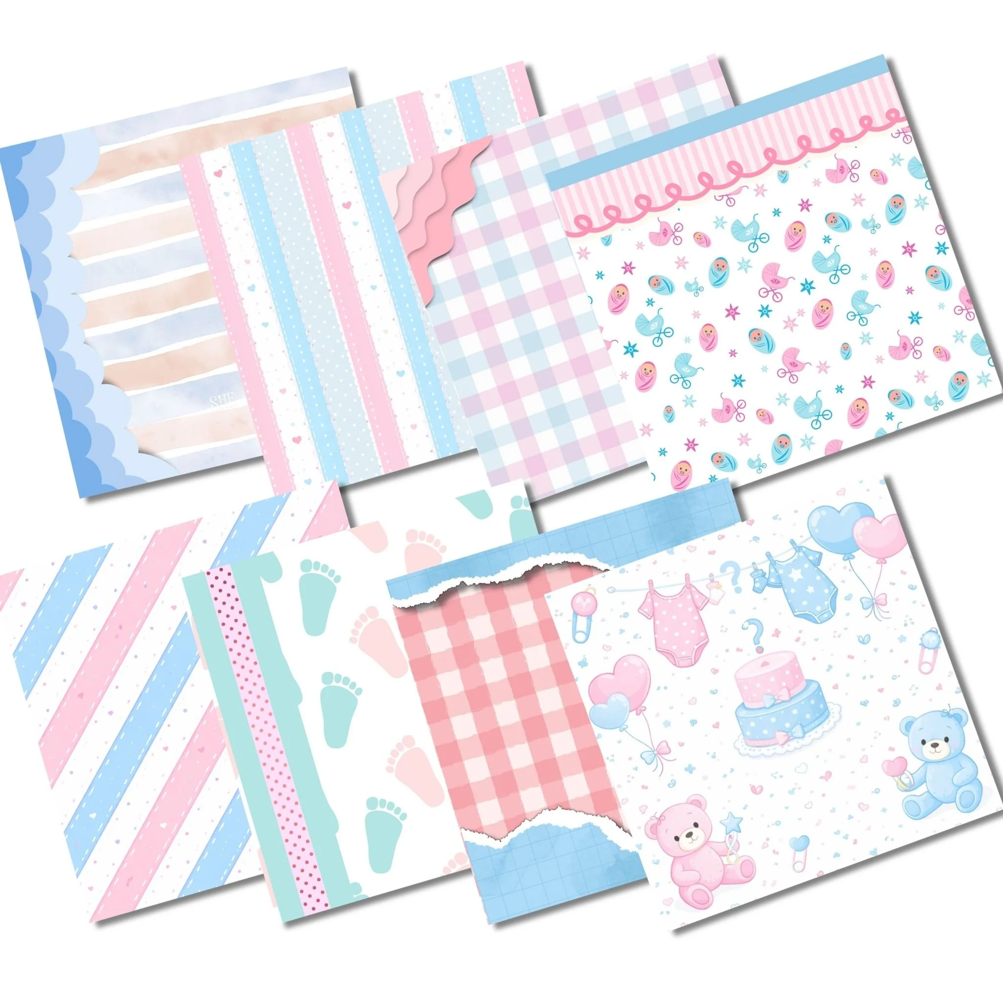 SPECIAL PRE-ORDER: Gender Reveal Coordinating Paper Pack