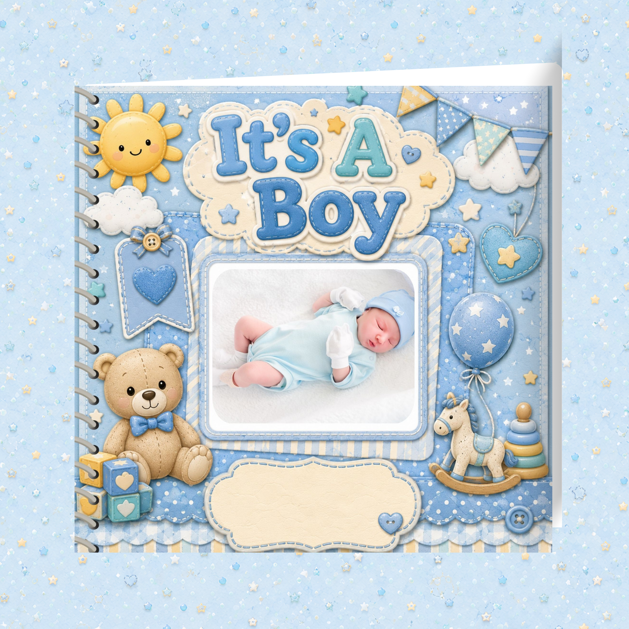 It's a Boy Memorette Personalized Scrapbook