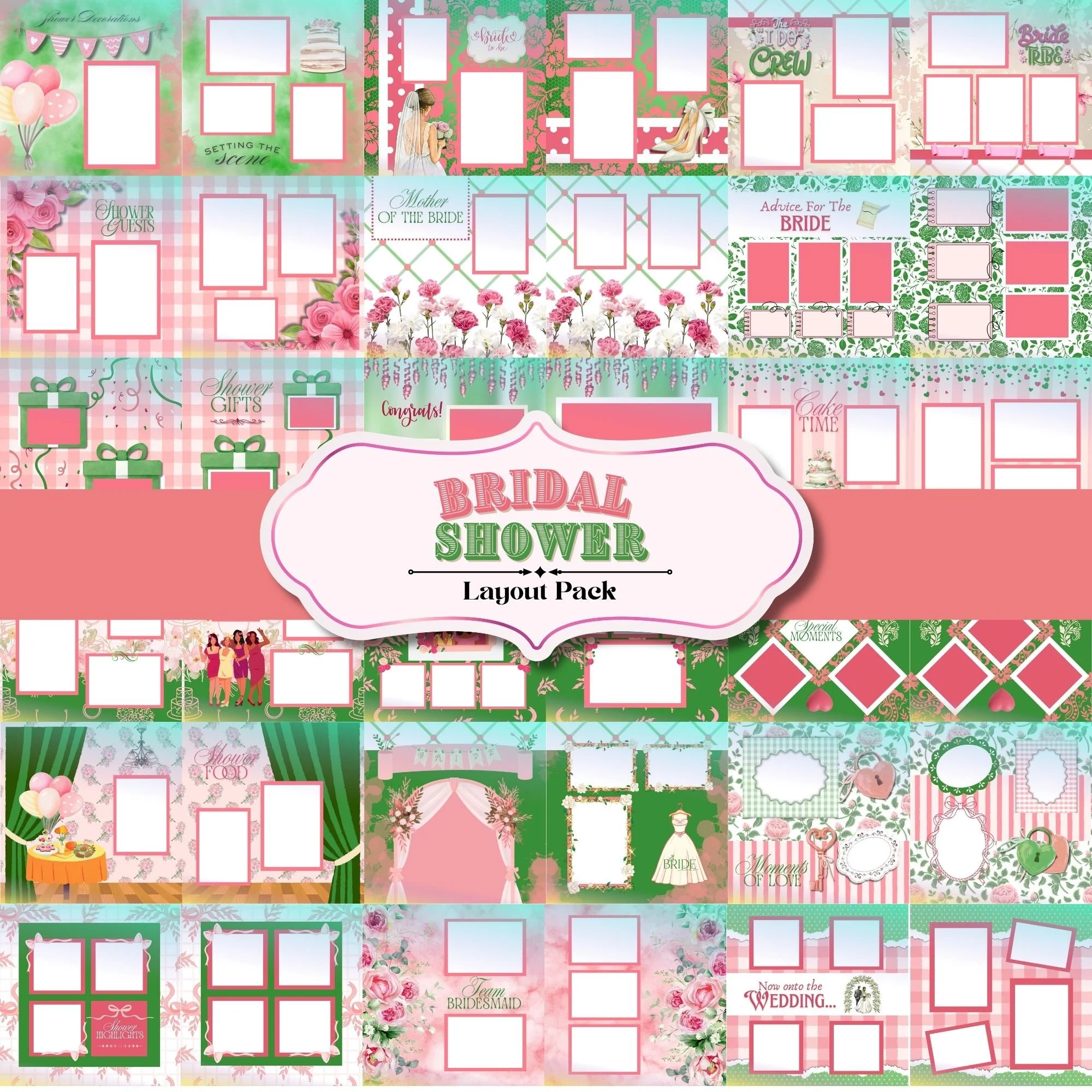 Bridal Shower Layout Pack
