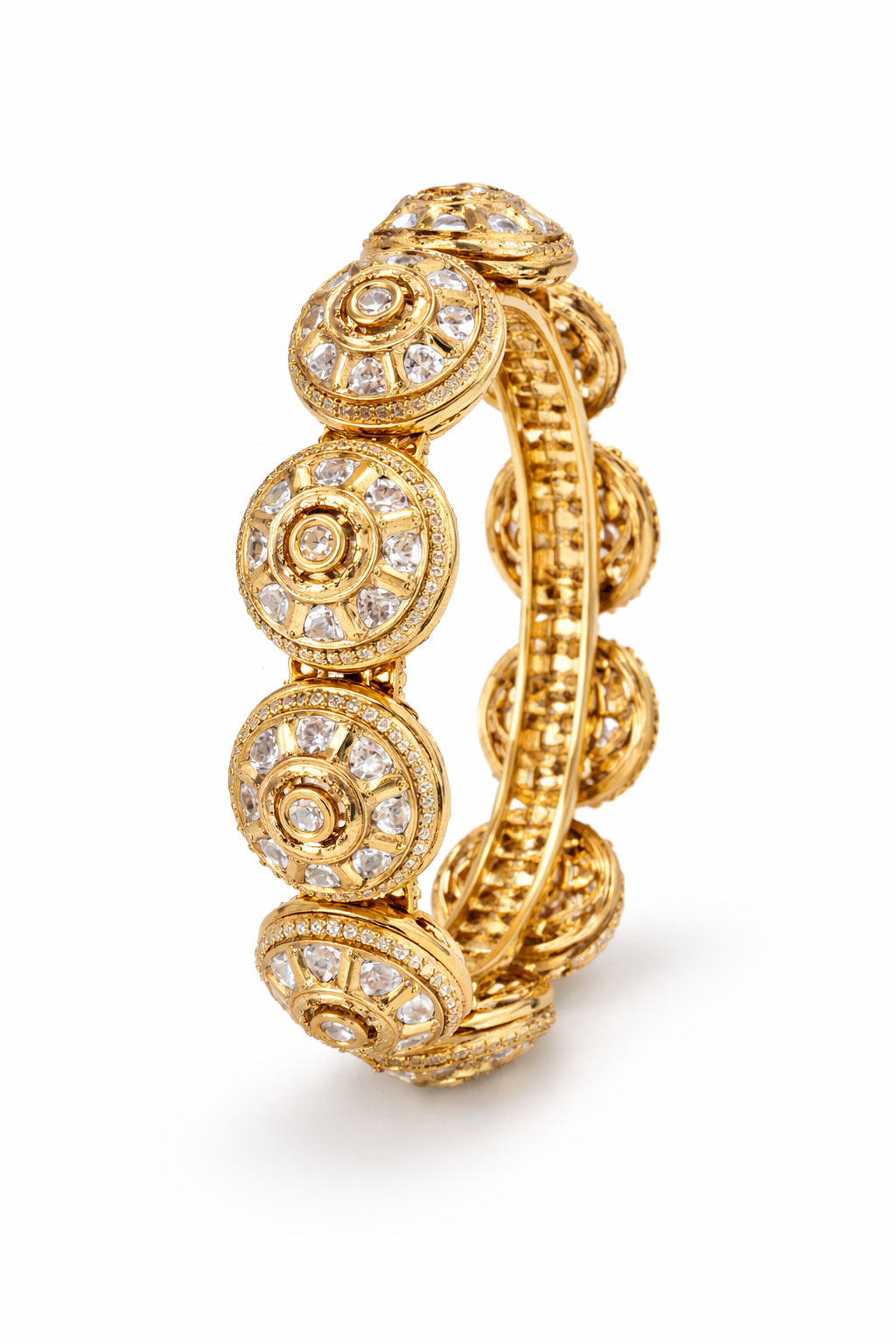 Kundan Polki Openable Bangle