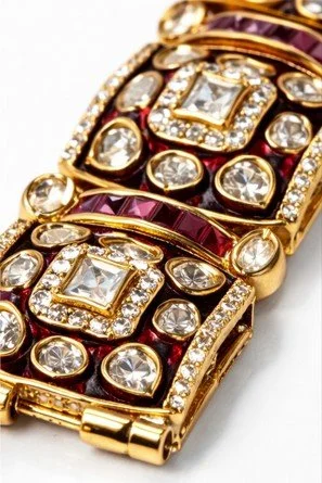 Premium Ruby Red Single Piece Openable Bracelet