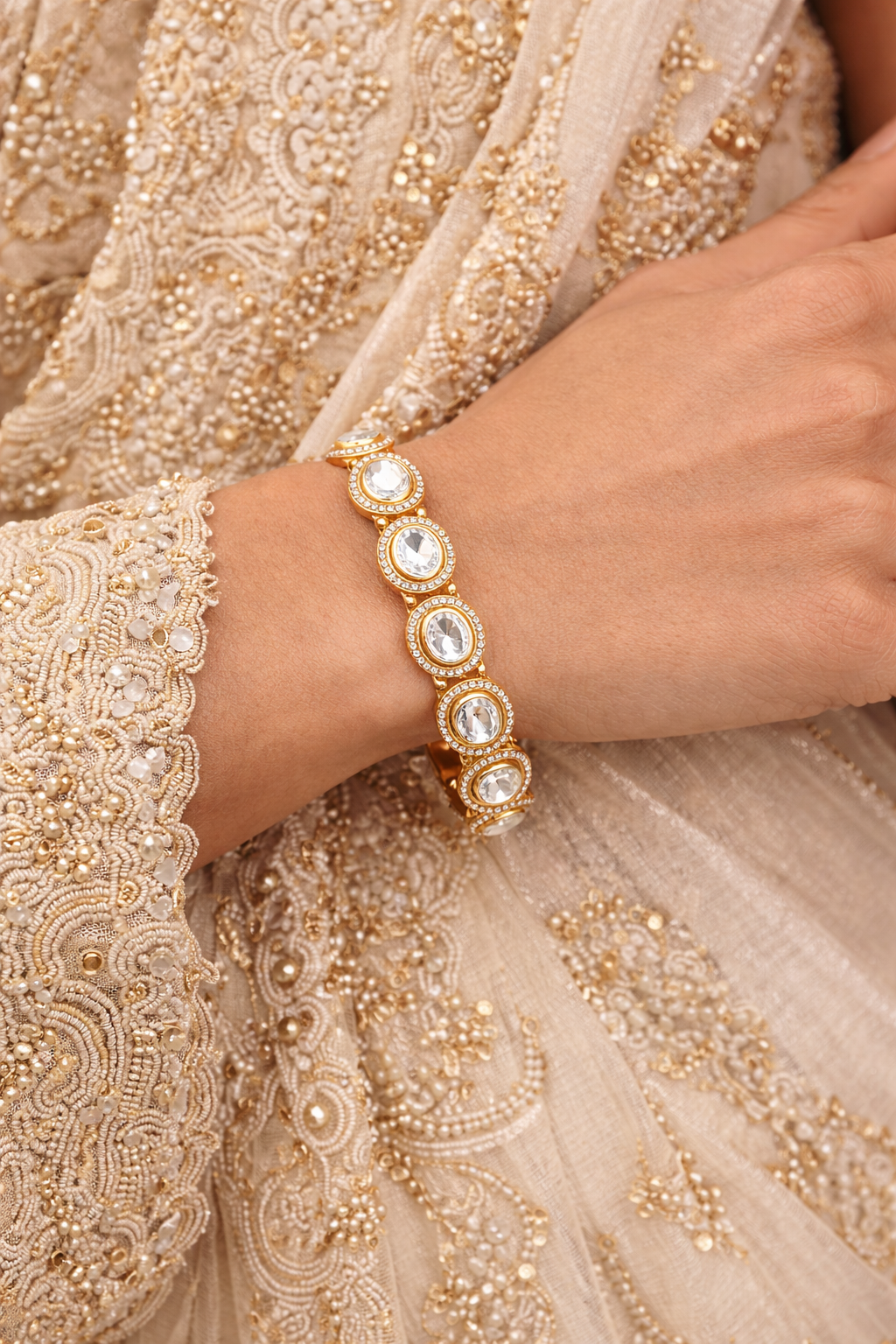 Luxe Polki Cut Openable Bangle - 6.png