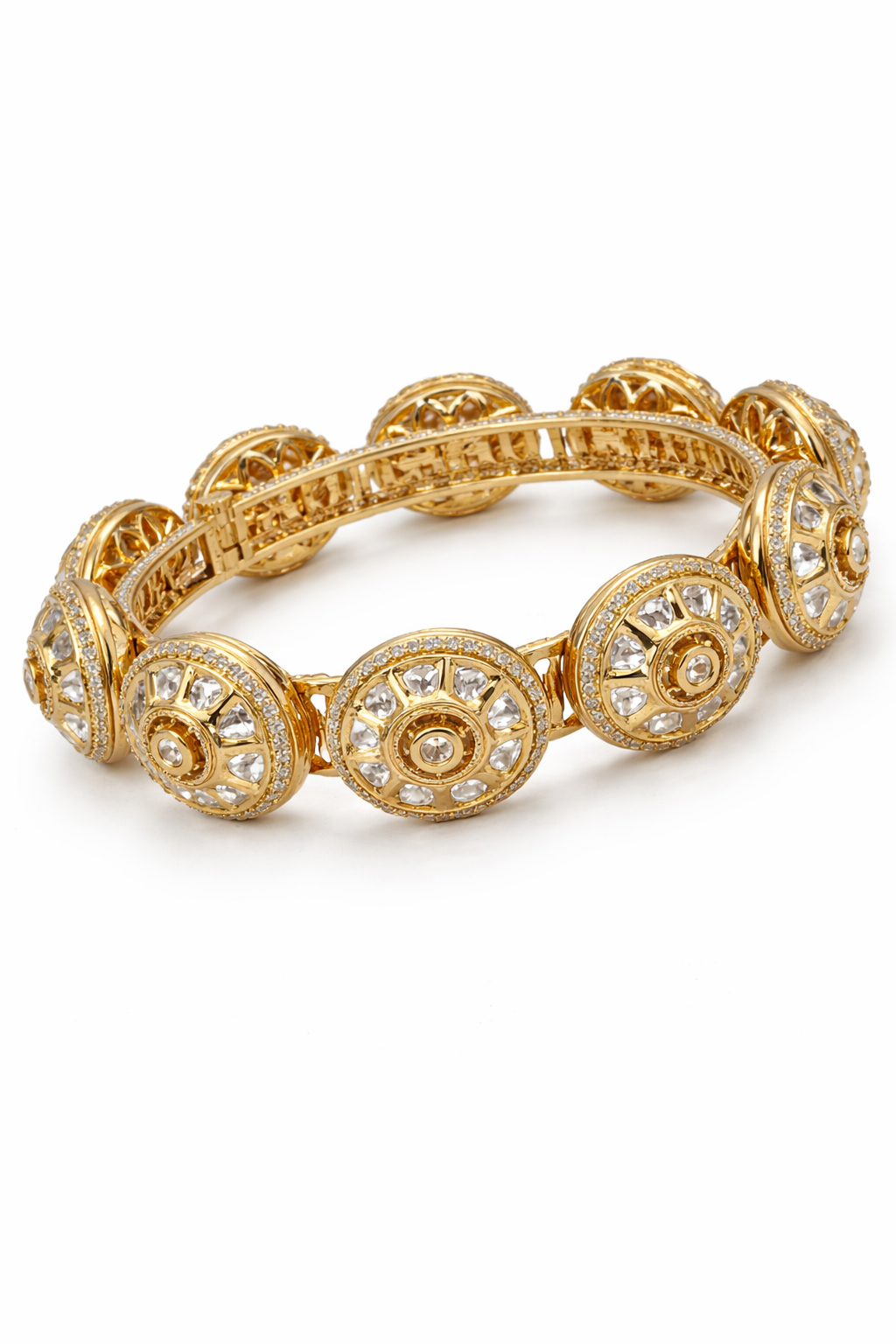 Luxe Polki Cut Openable Bangle.png