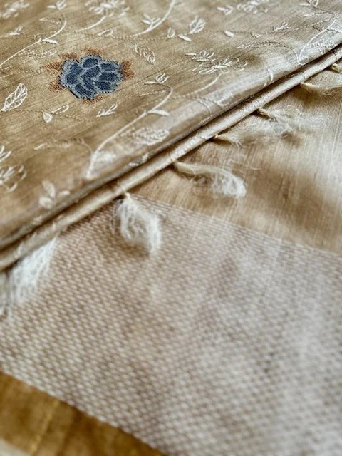 Embroidered Khadi Silk Saree