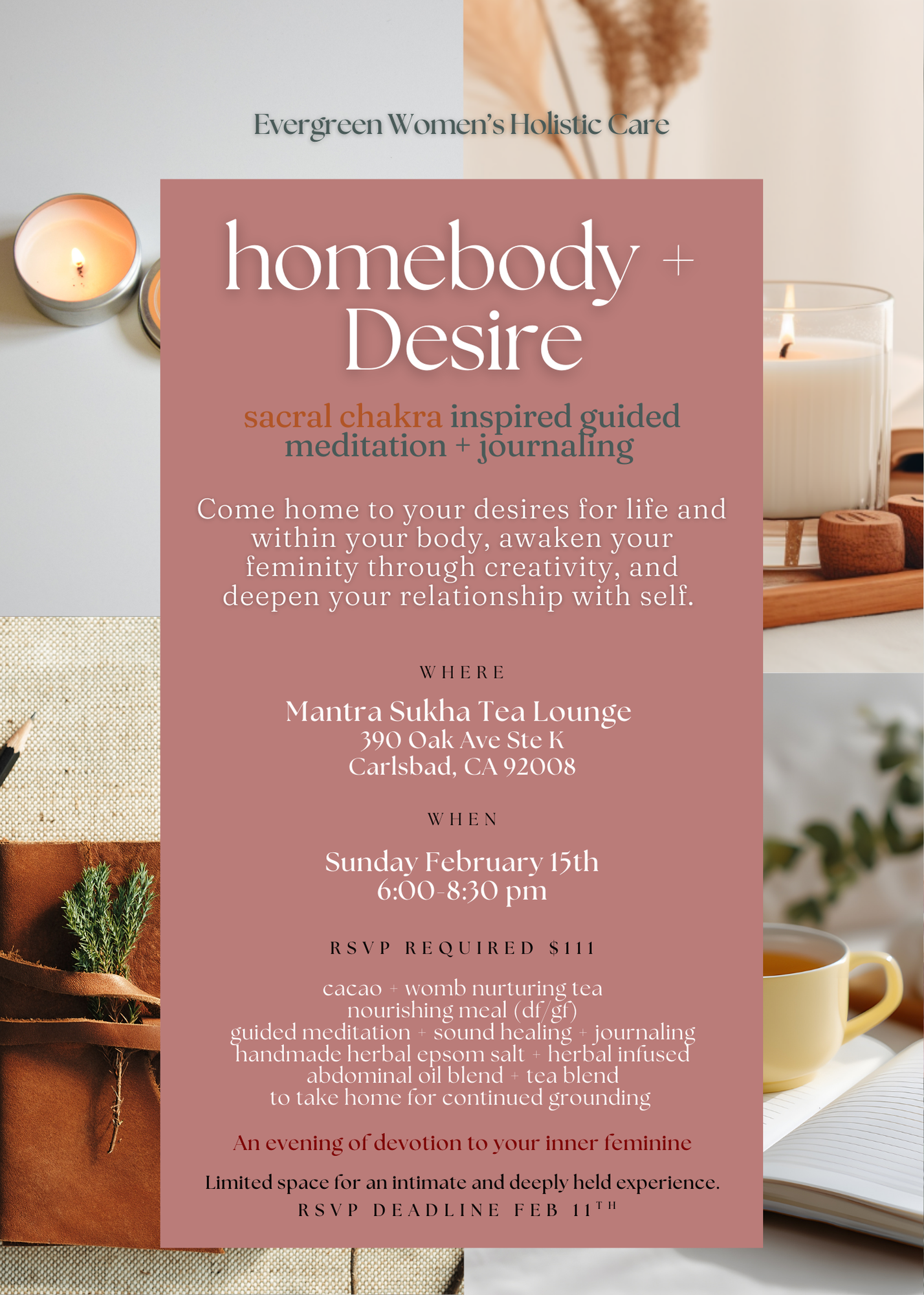 Homebody + Desire Guided Meditation and Journaling Workshop