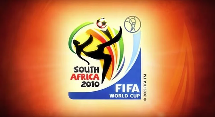 Official FIFA trademarked logo 2010 football World Cup South Africa