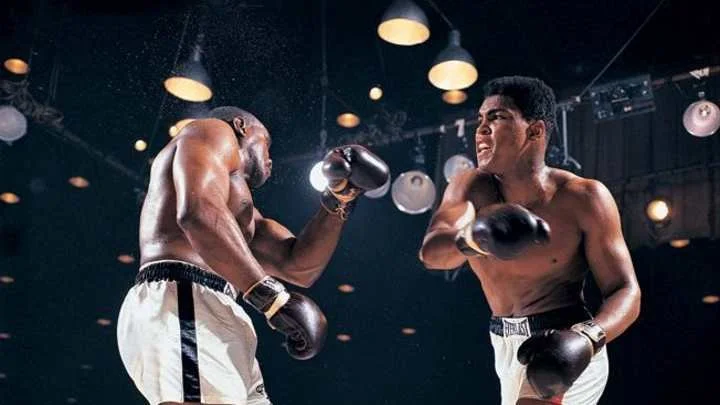 Cassius Clay and Sonny Liston during their first fight