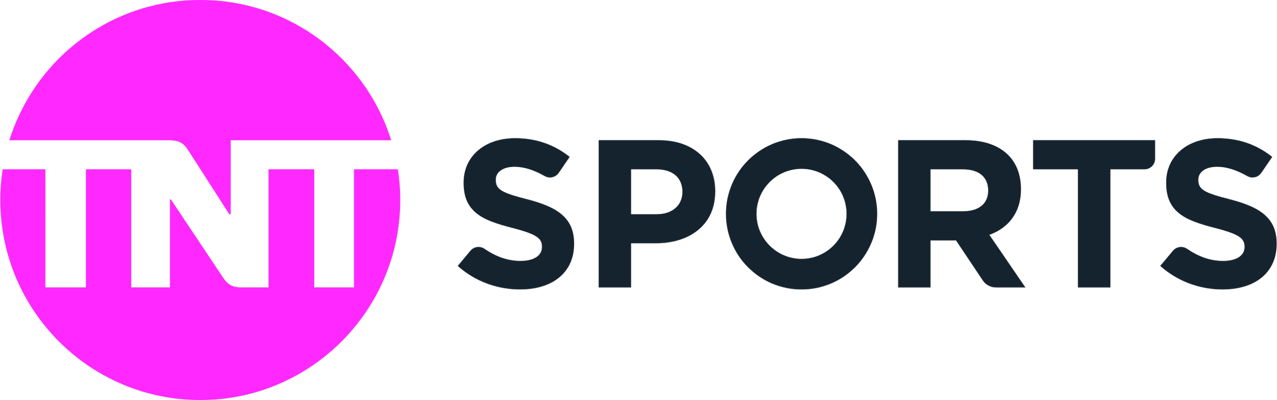 The TNT Sports logo with a pink circle and black text.