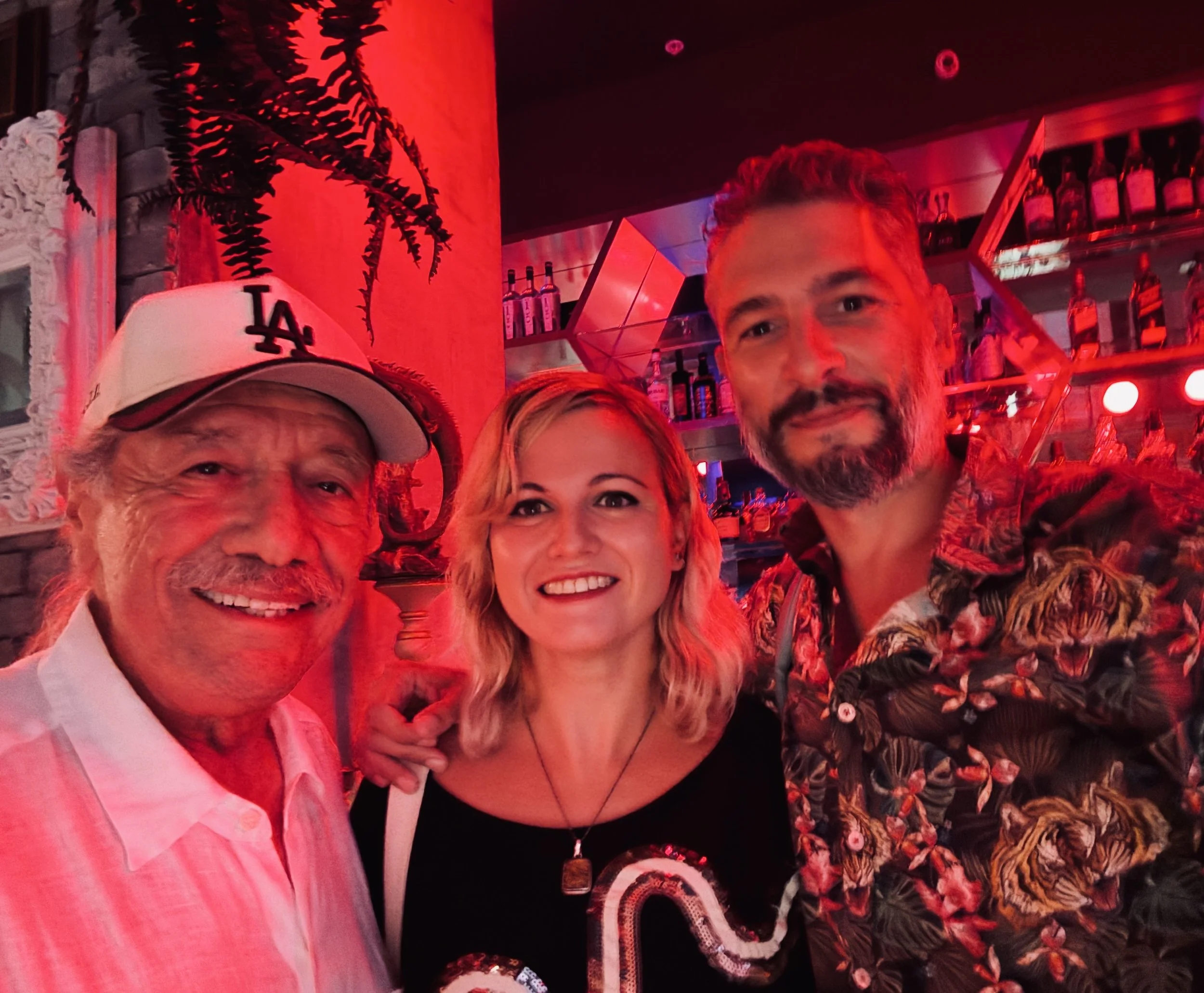 Edward James Olmos and the Team