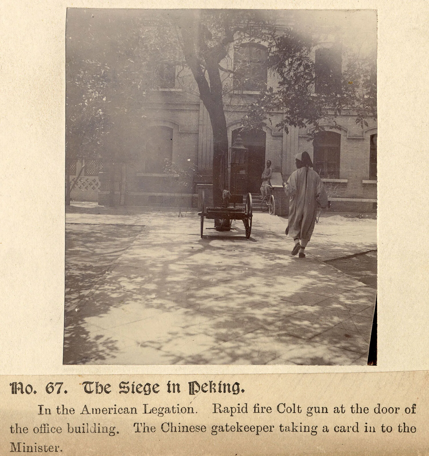 Image above: photograph and annotation by&nbsp;Reverend Killie during the siege in Beijing, Boxer Uprising, 1900. Source: Yale University Library / MIT Visualizing Cultures