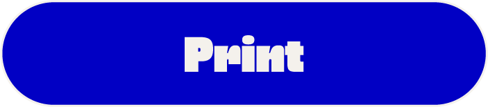 Bouton ovale bleu avec le texte blanc 'Print'}