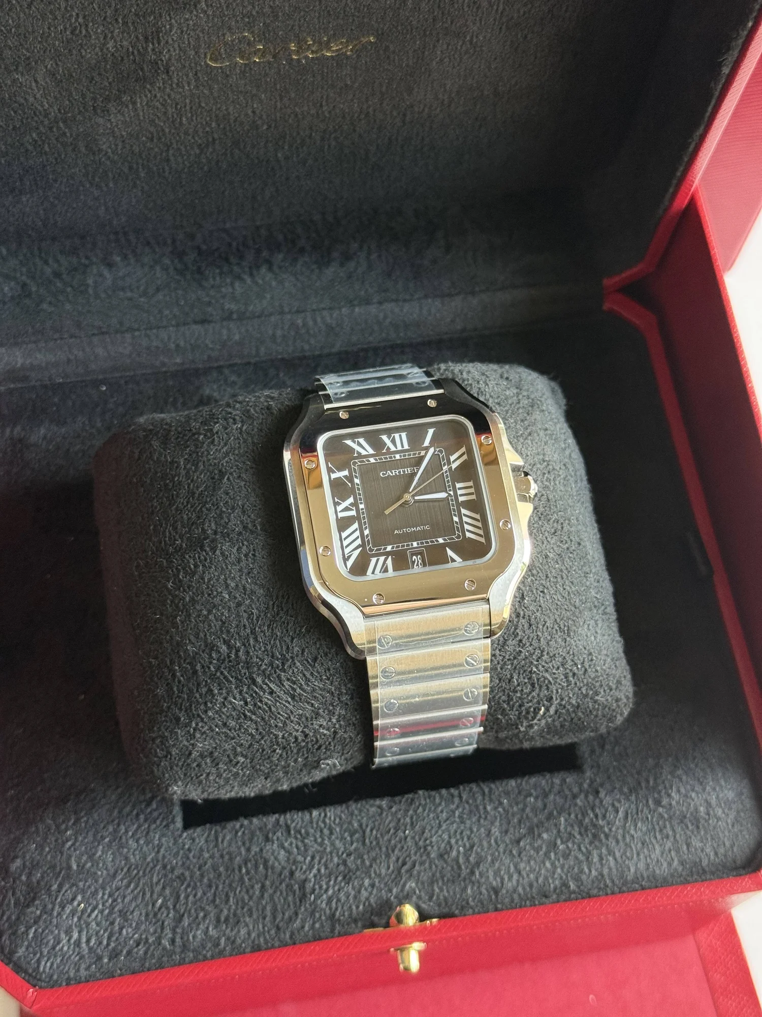 Cartier Santos de Cartier Large black dial
