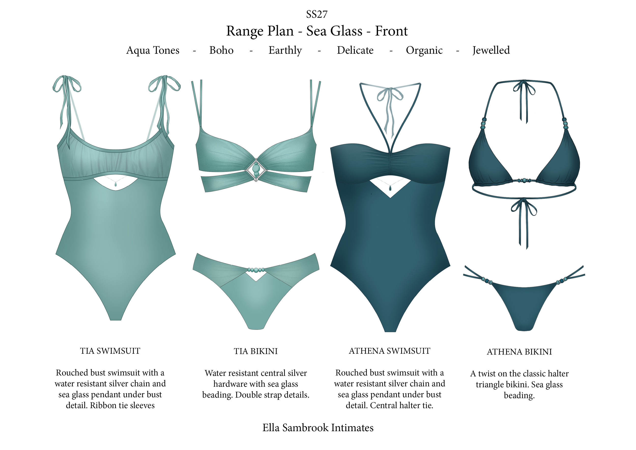 Swimwear Portfolio Technical CADs
