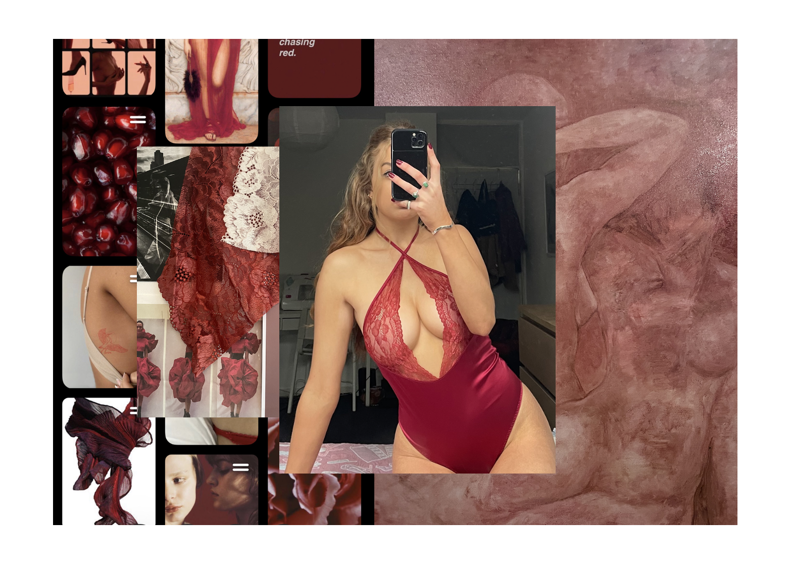 red ruby bodysuit