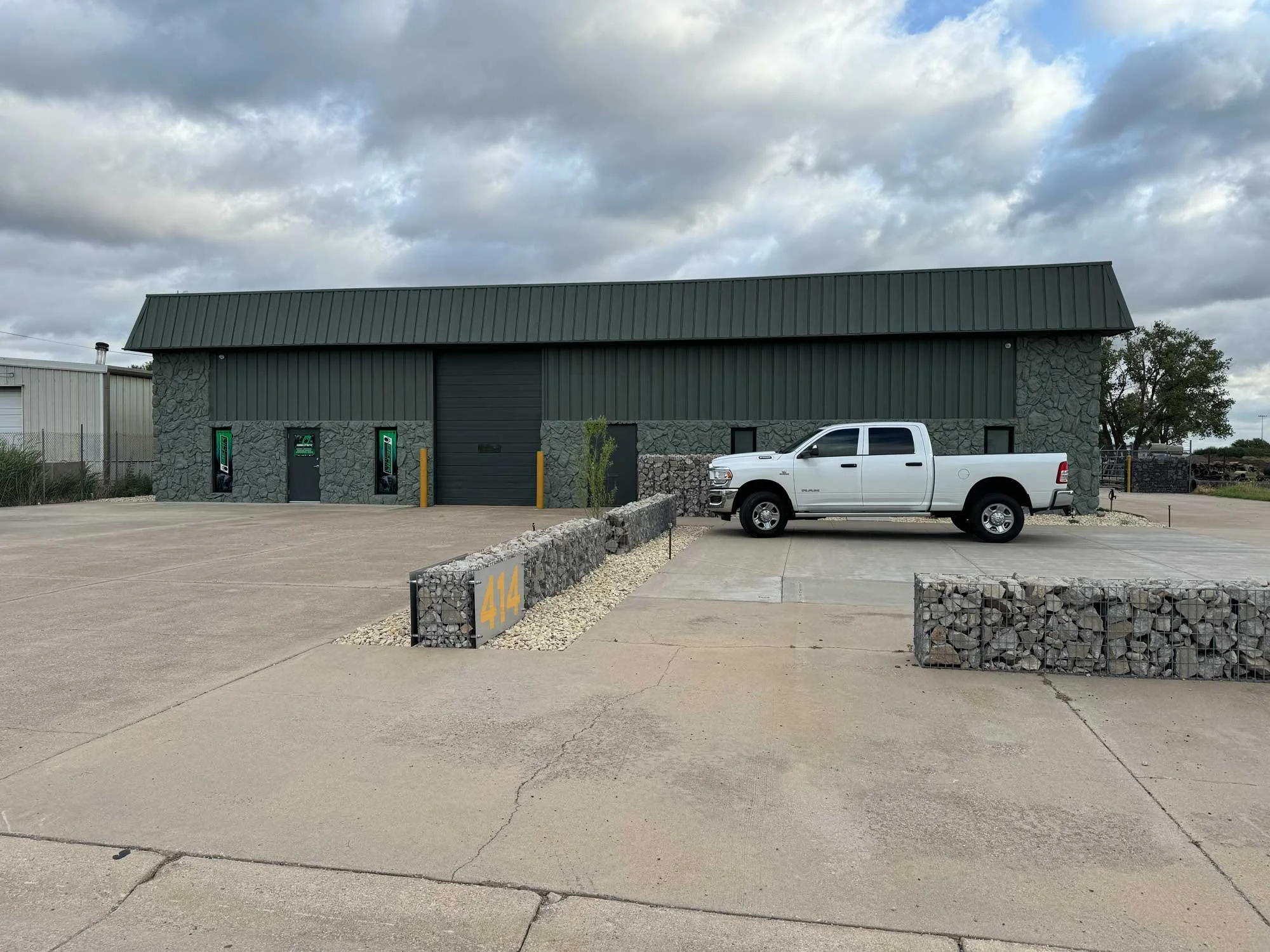 Modern flex industrial building Goddard KS.