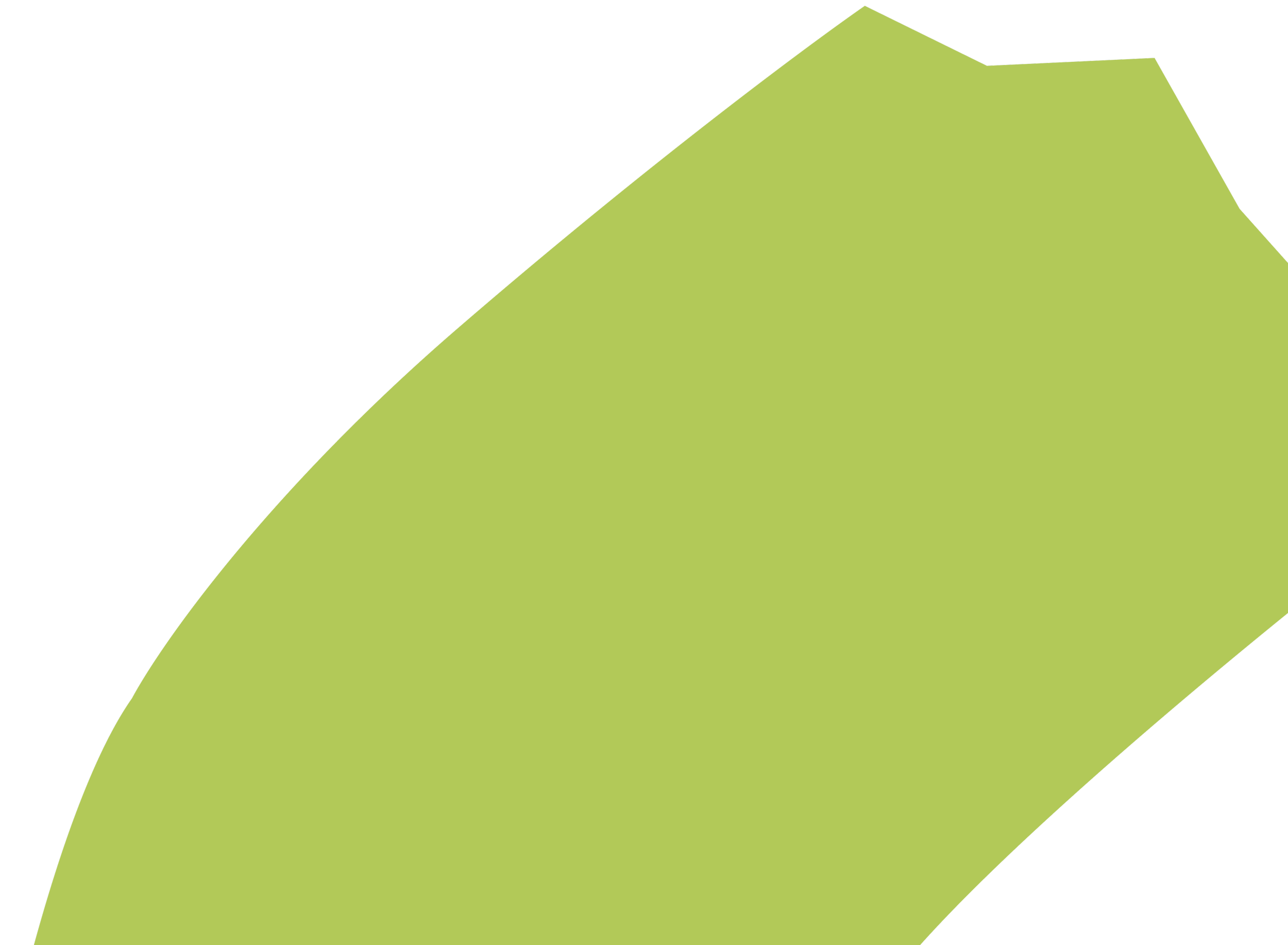 An abstract green shape