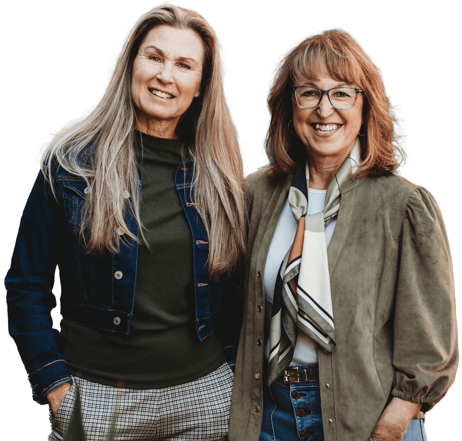 Nicki Martinez and Robin Cometa standing side by side smiling.