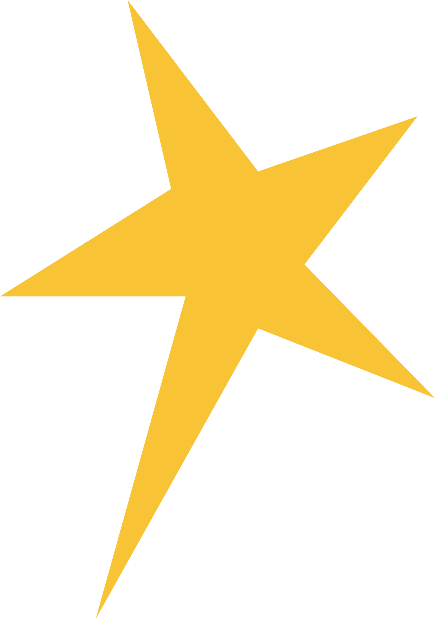 A yellow star