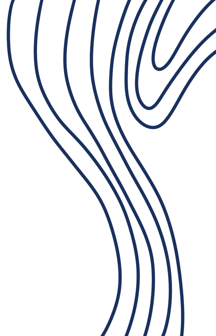 A wave illustration with blue lines