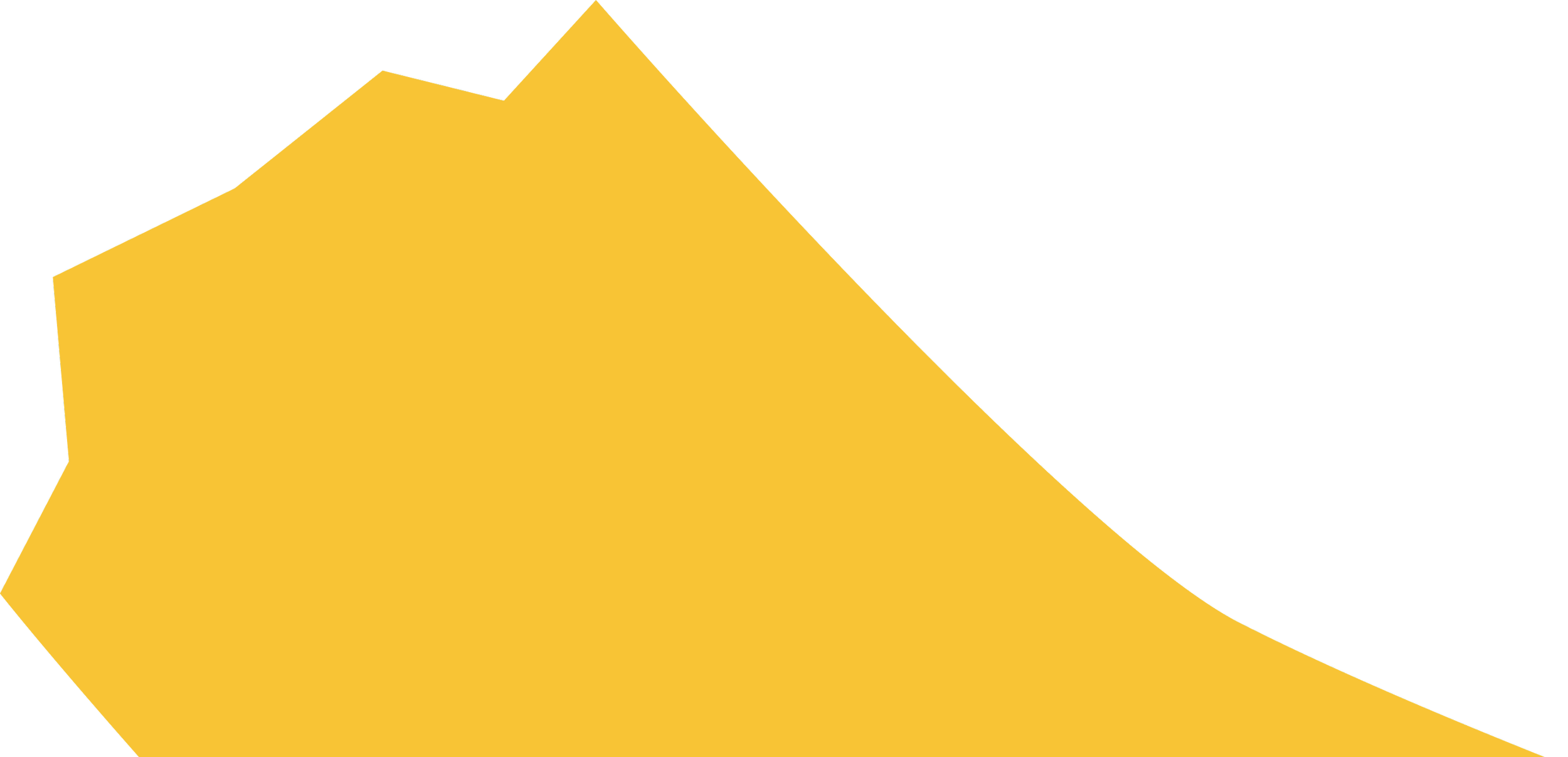 A yellow abstract shape