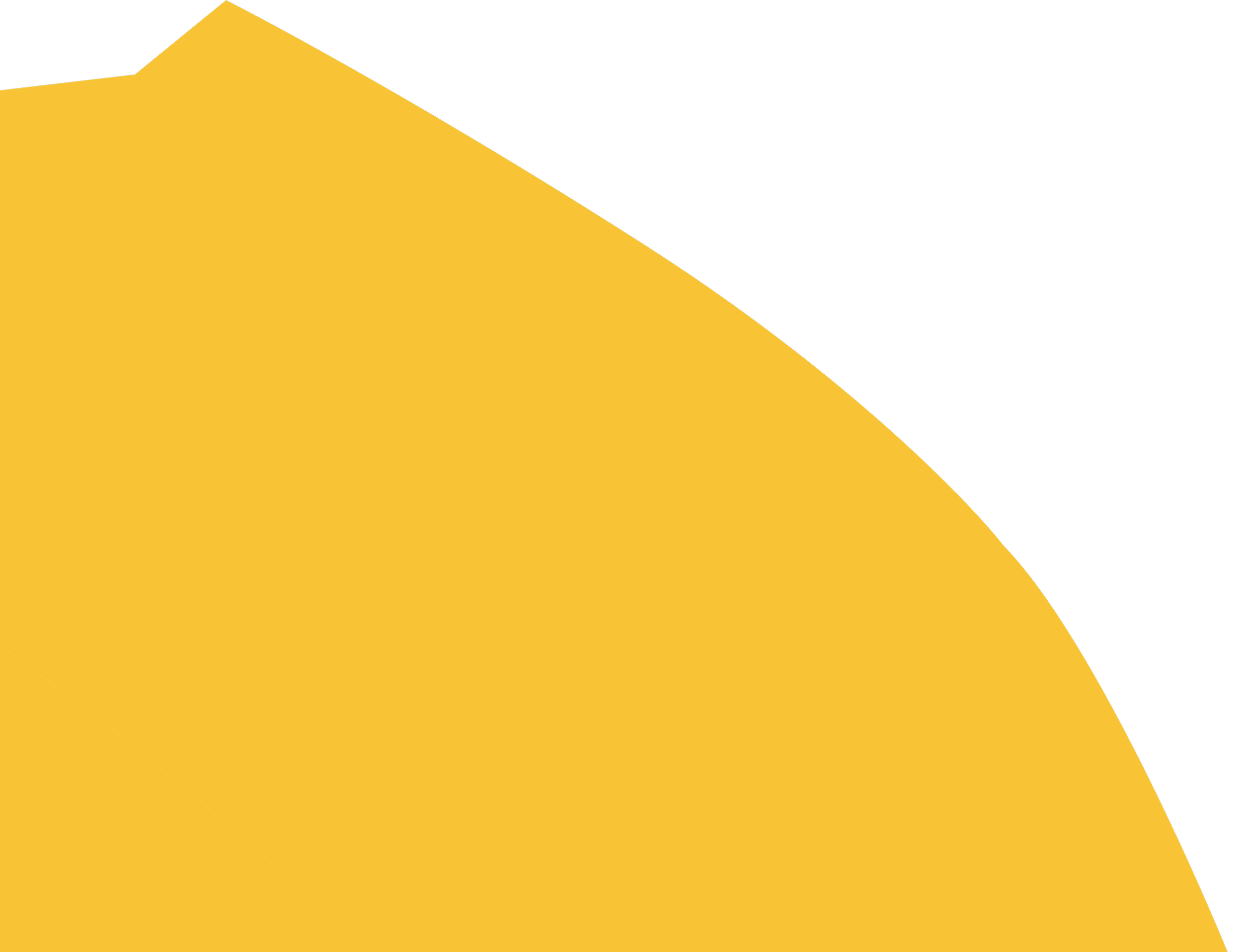 A yellow abstract shape