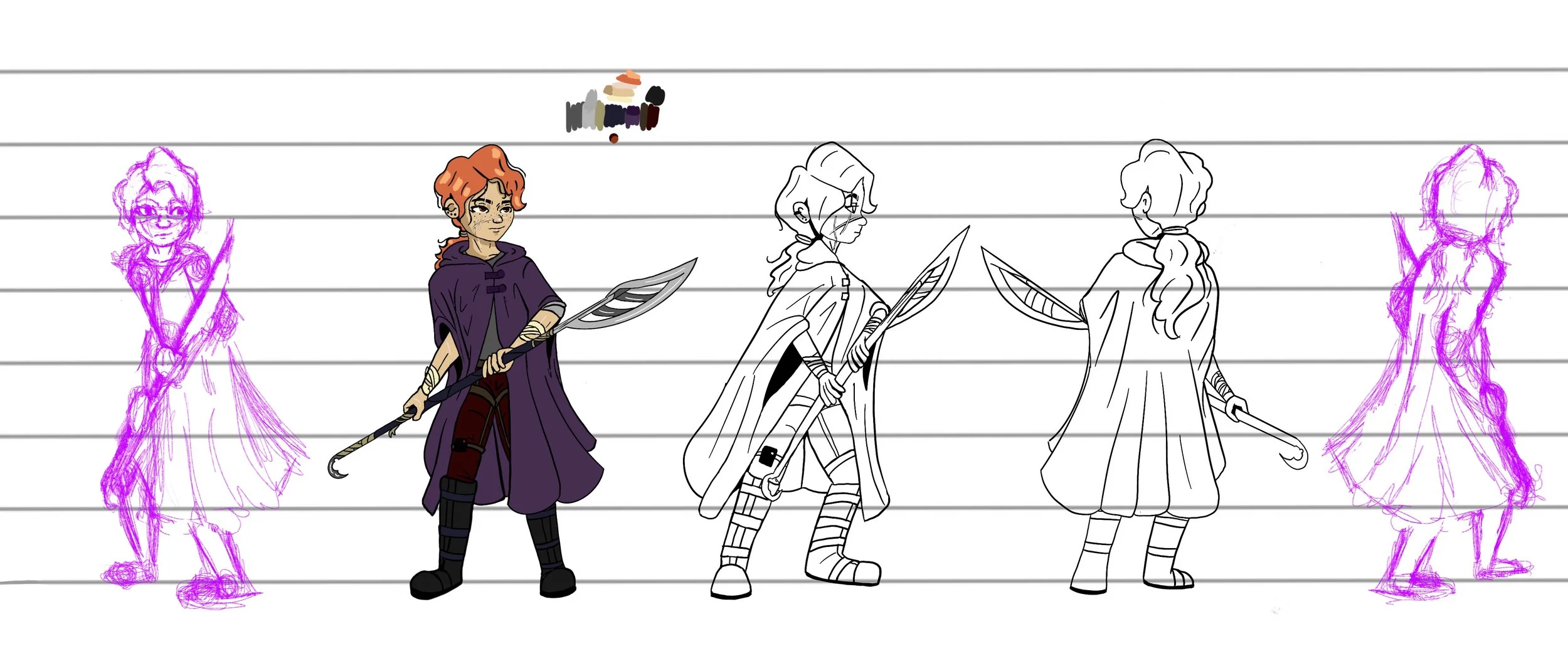 Opportunity, Curiosity, Explorer: Character Turnaround for Gio