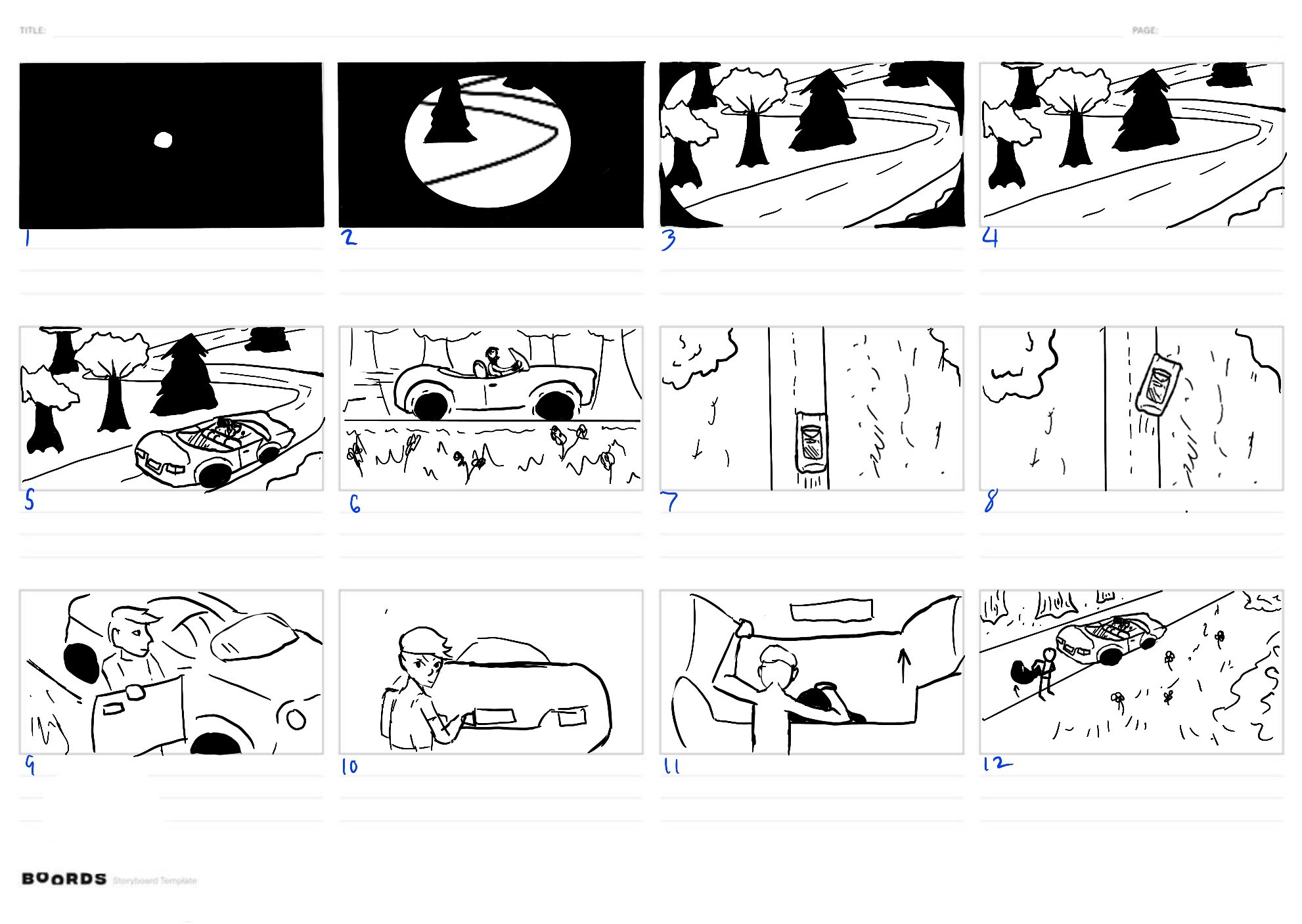 Original Storyboard: Scurry the Squirrel