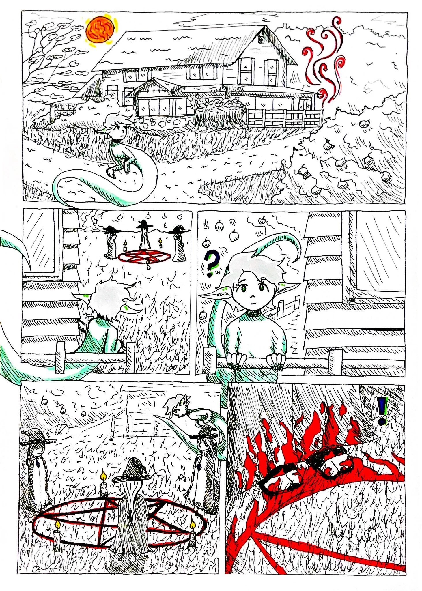 One Page Comic: Spooky Season Inktober Prompts