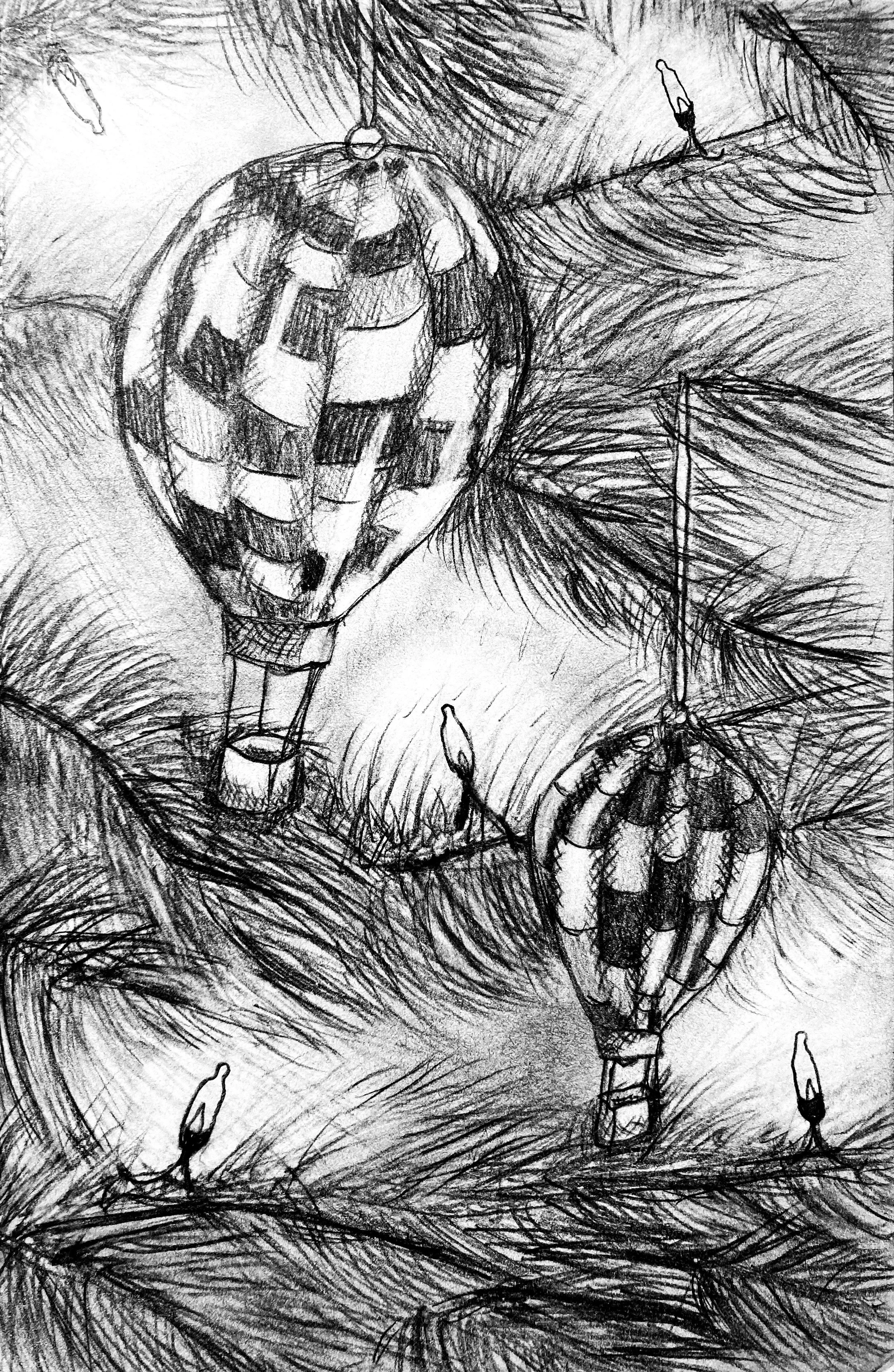 Sketchbook Page Three: Graphite, 7" x 9"