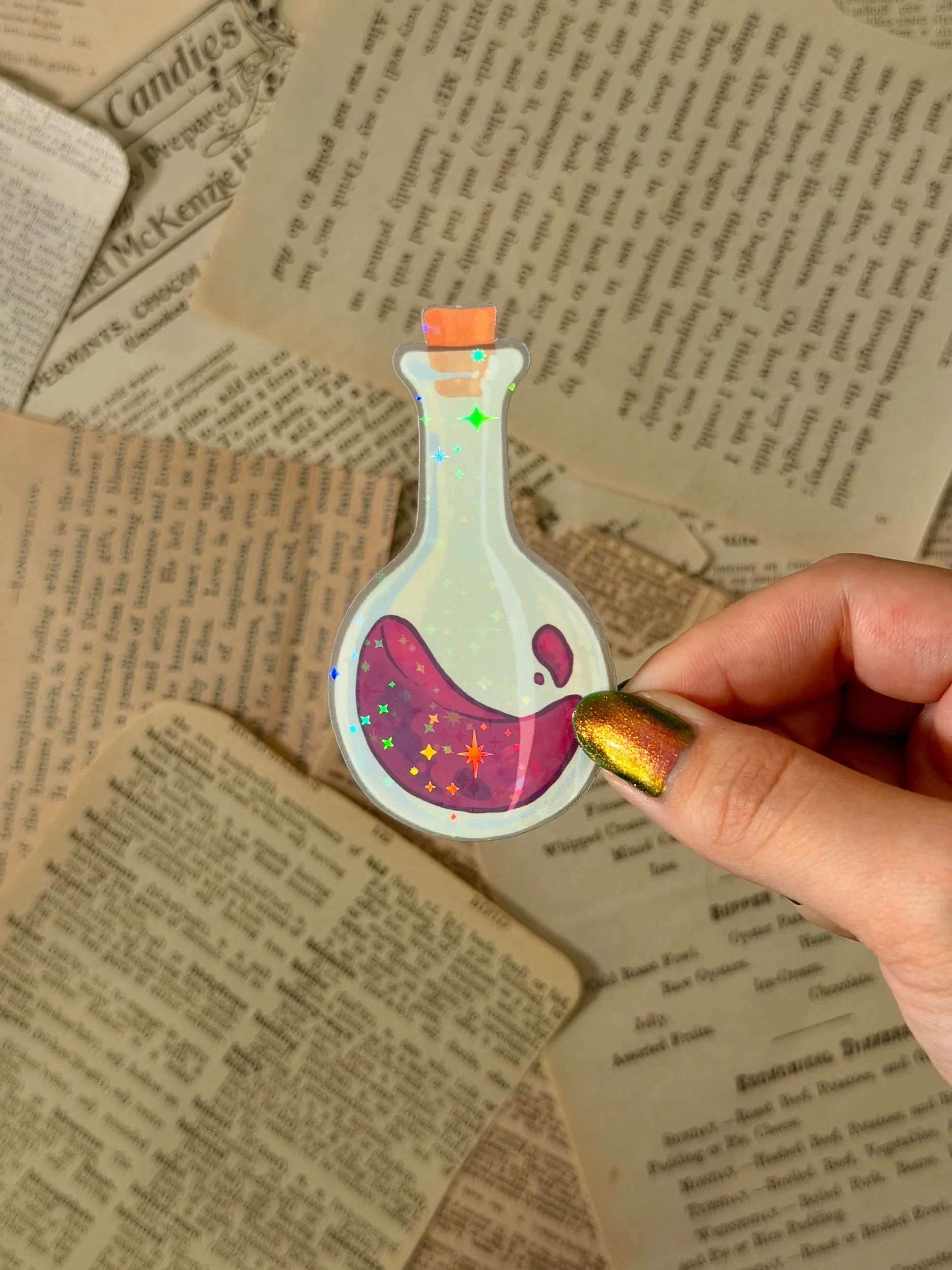 Purple Potion Holographic Sticker
