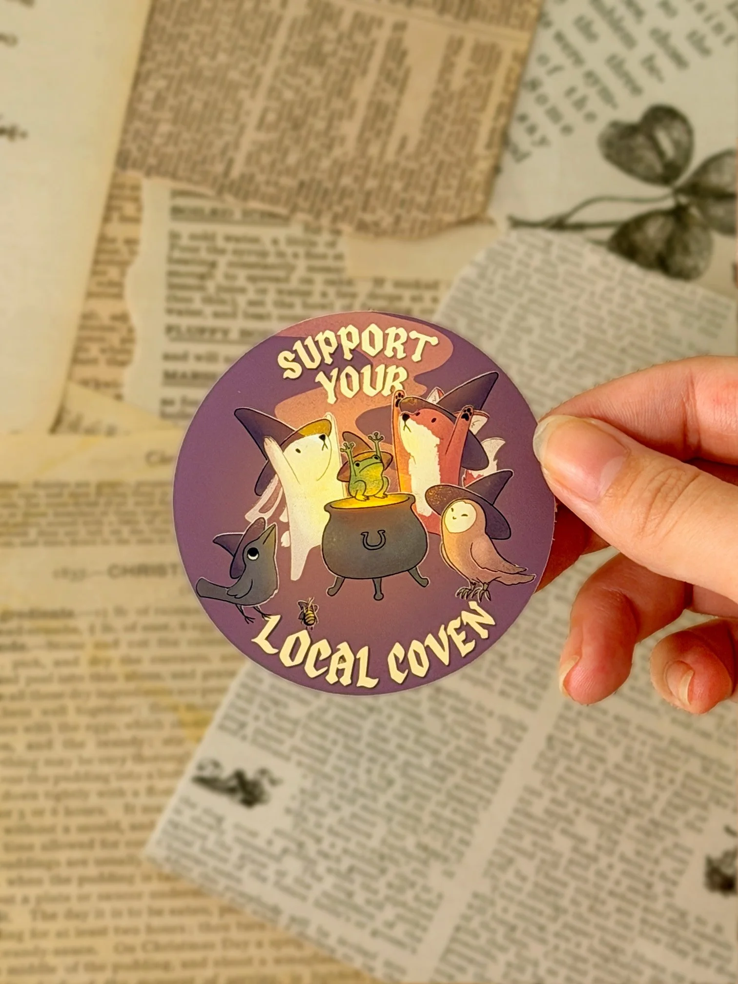 Support Your Local Coven Sticker