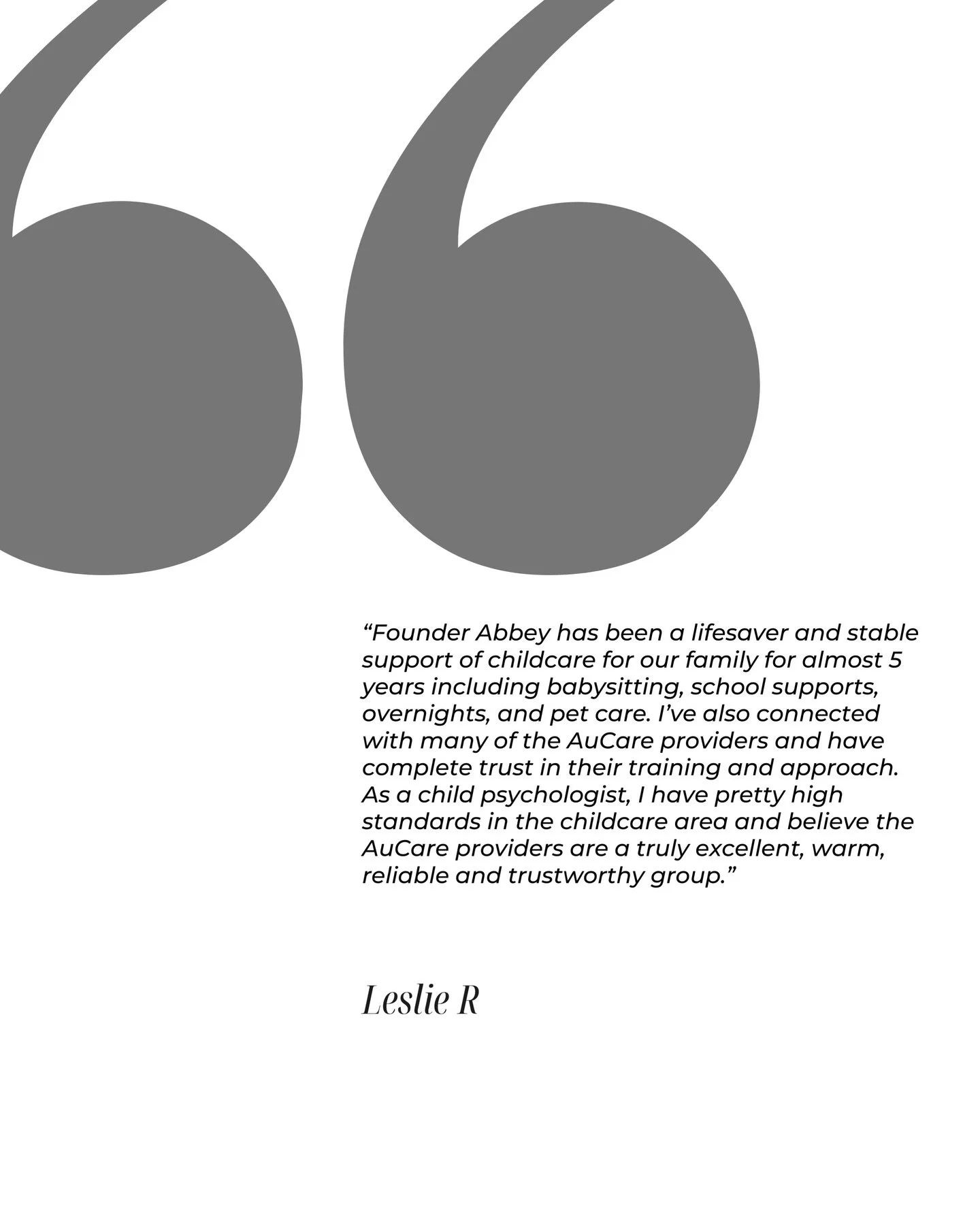 ~ Testimonials ~
Your kind words mean the world to us. 🌟 

#testimonial #Reviews #ClientLove #childcare