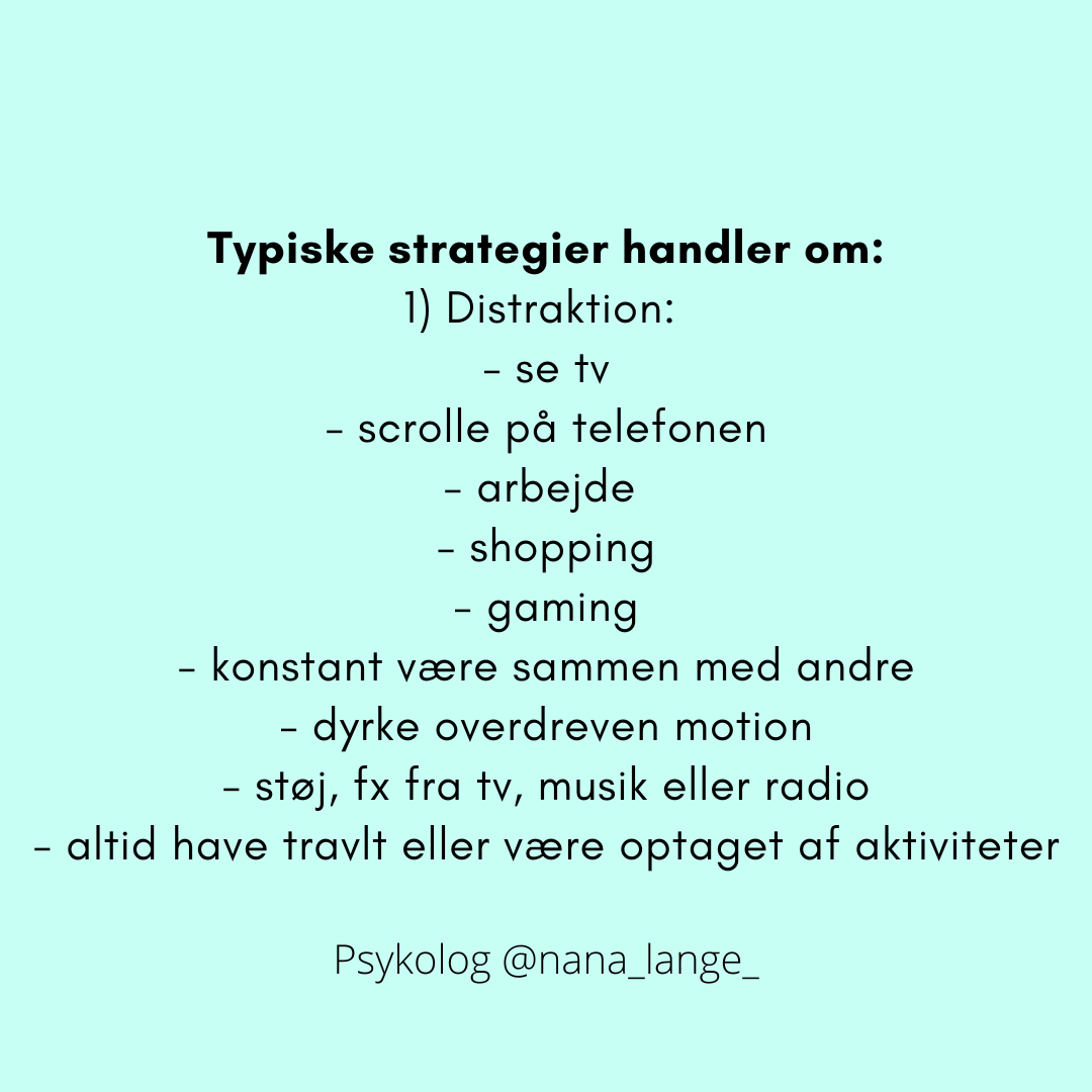 Undgåelsesadfærd og kontrolstrategier