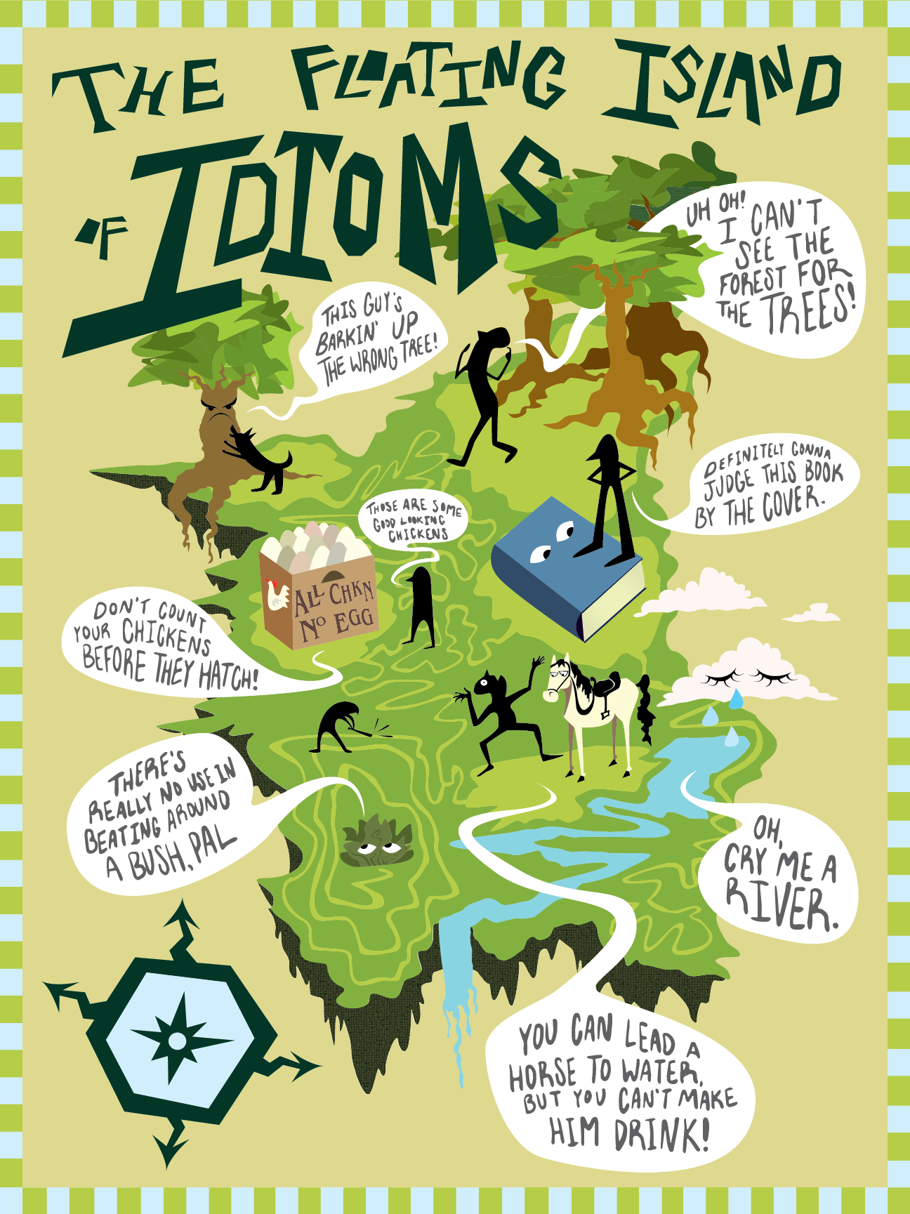 Island of Idioms, 8x10, Adobe Illustrator