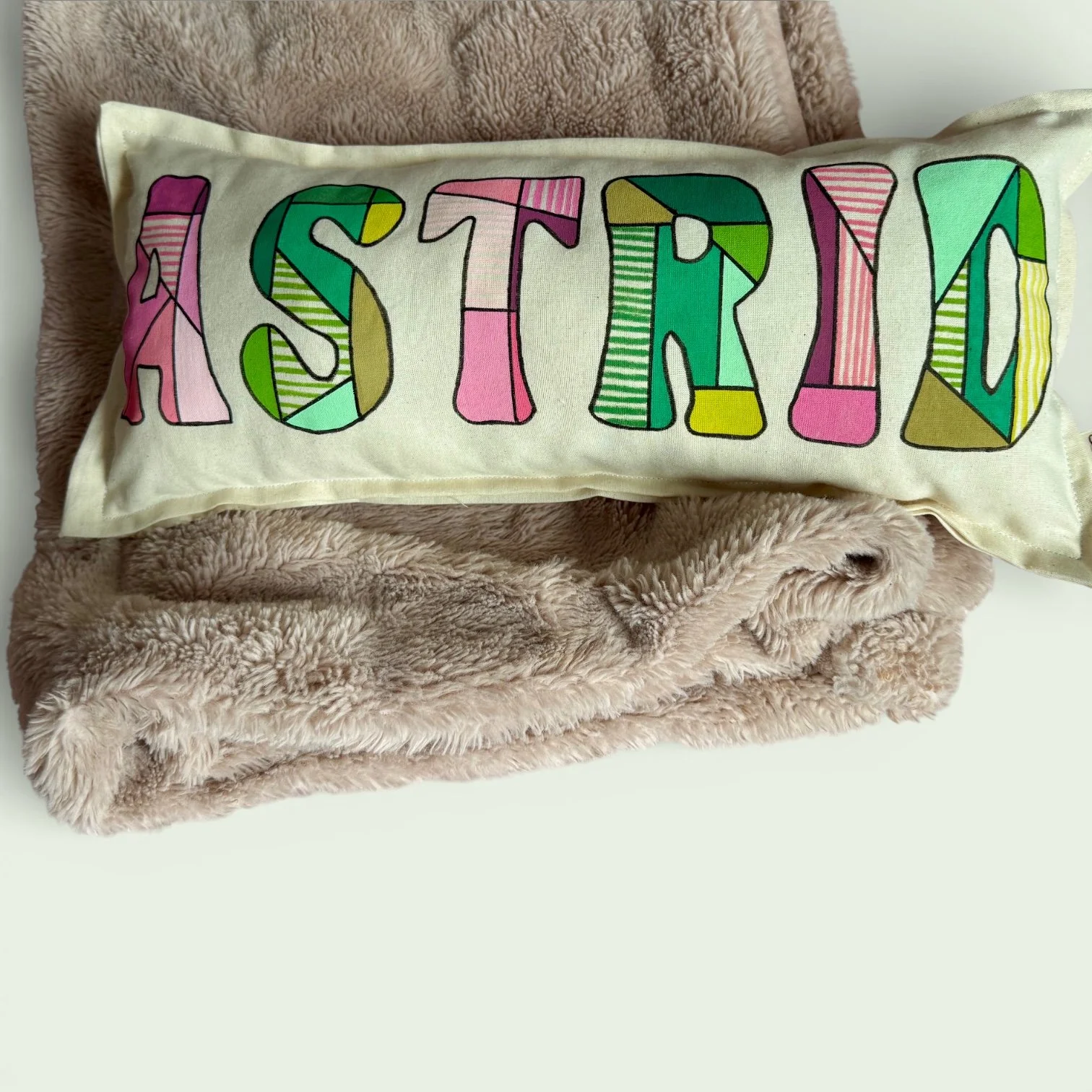 Personalized Hand-Painted Throw Pillow