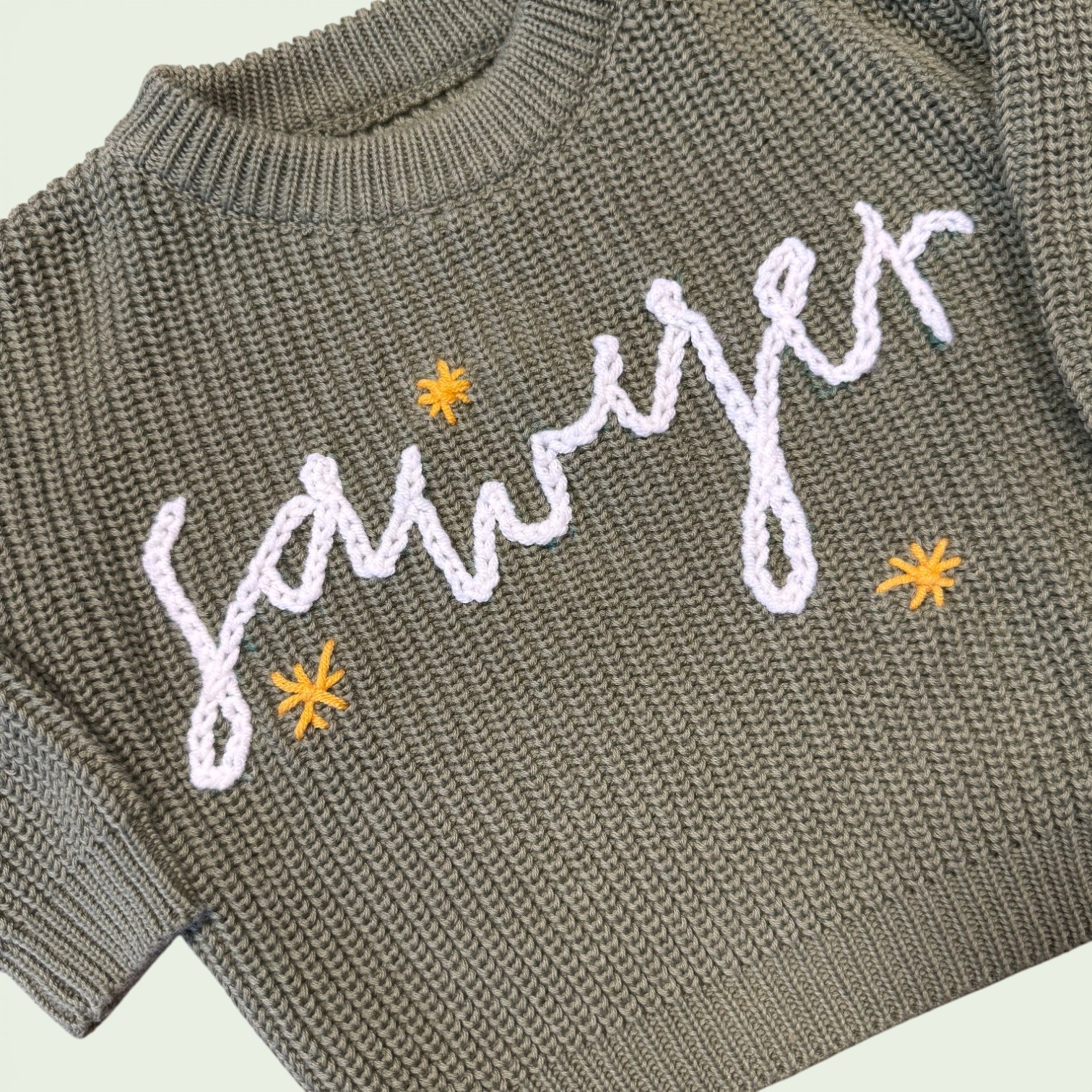 Personalized Knit Name Sweater