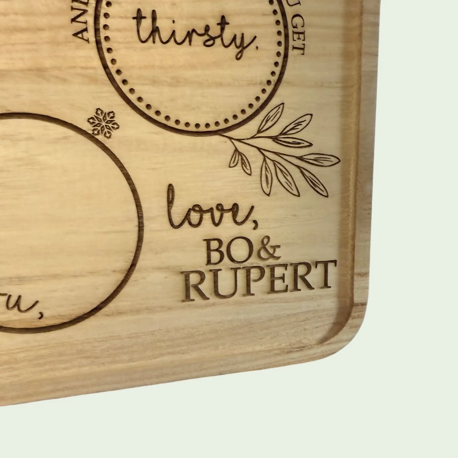 Santa Tray Personalization